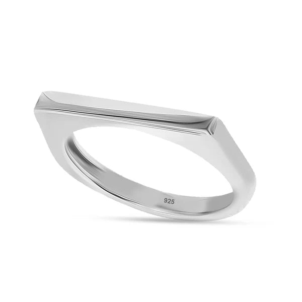 Rectangular Bar Finger Ring