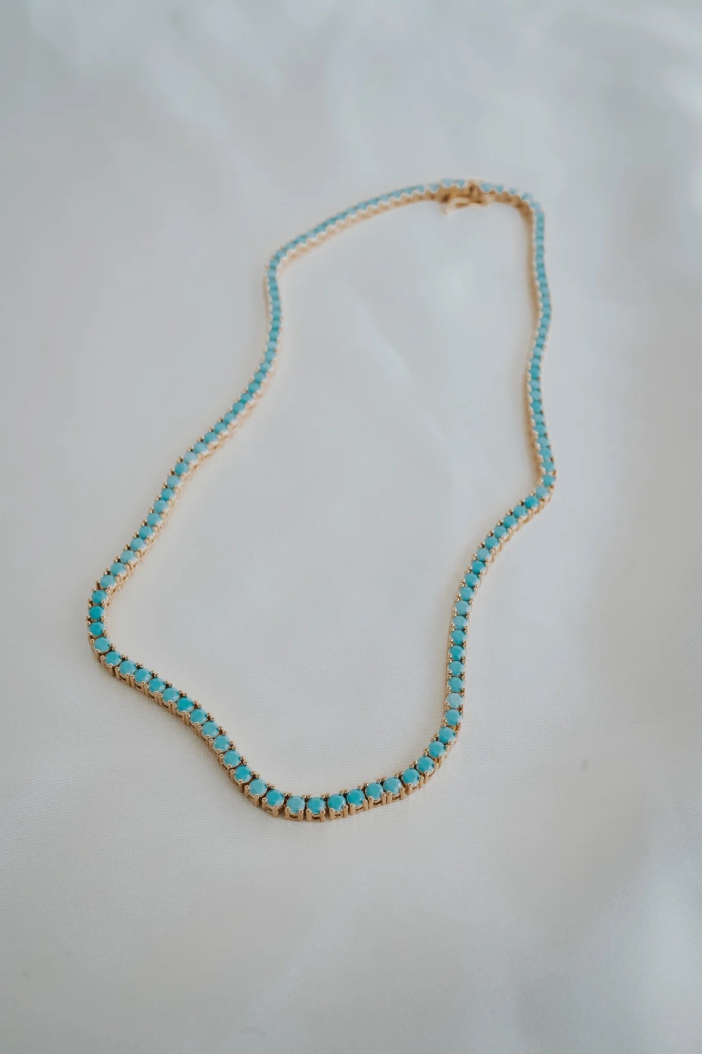 Turquoise Tennis Necklace