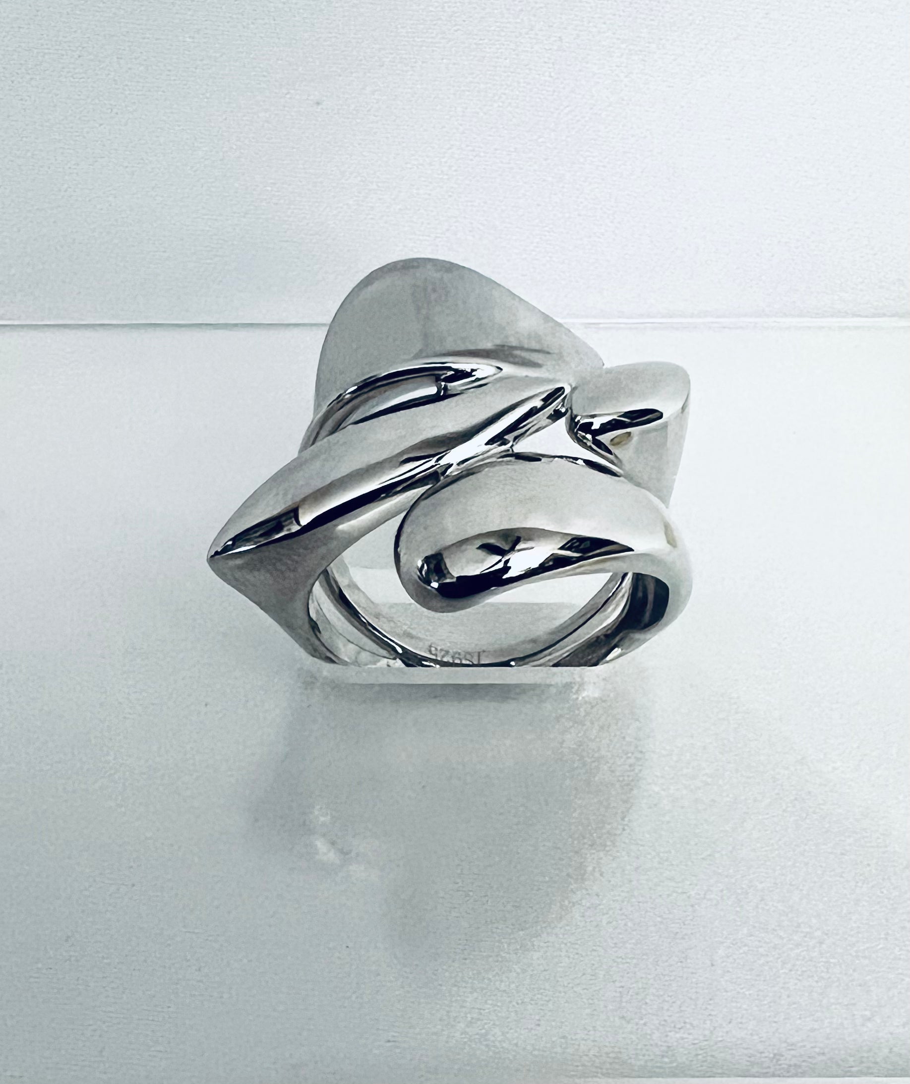 Polished Modern Spiral Wrap Ring