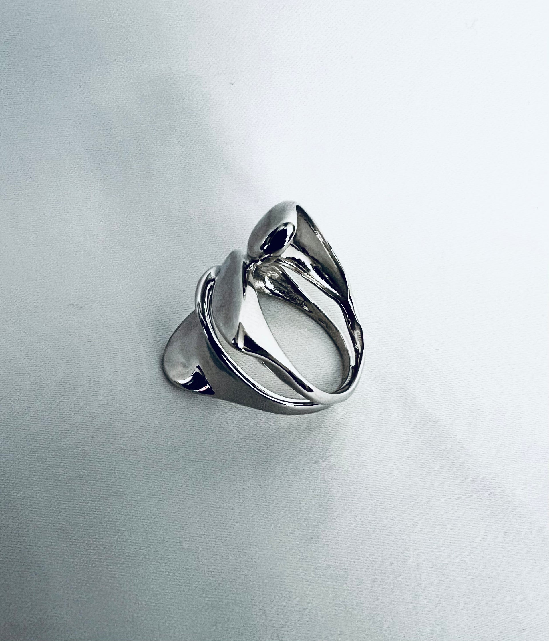 Polished Modern Spiral Wrap Ring