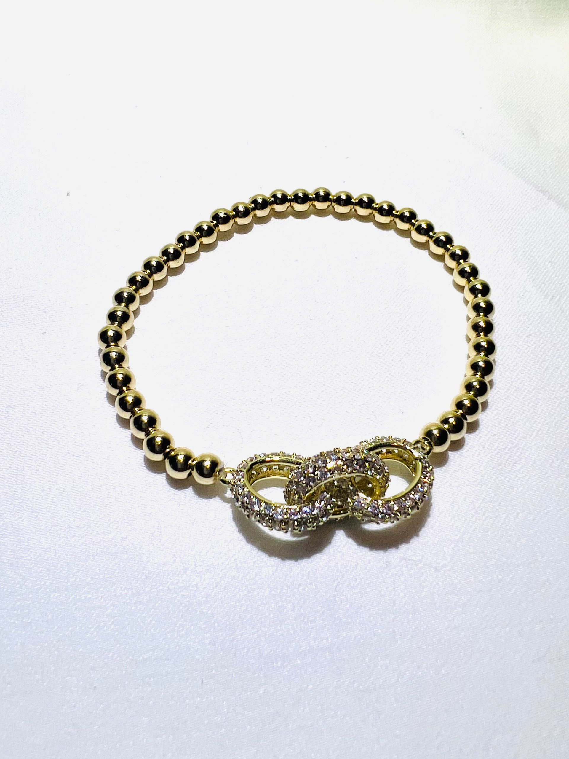 Three Station Bangle Bracelet