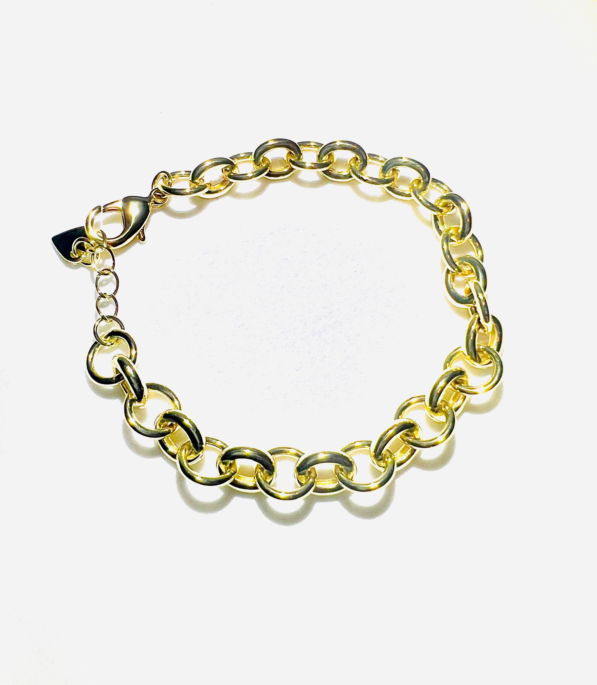 Solid Oval Link Chain Bracelet