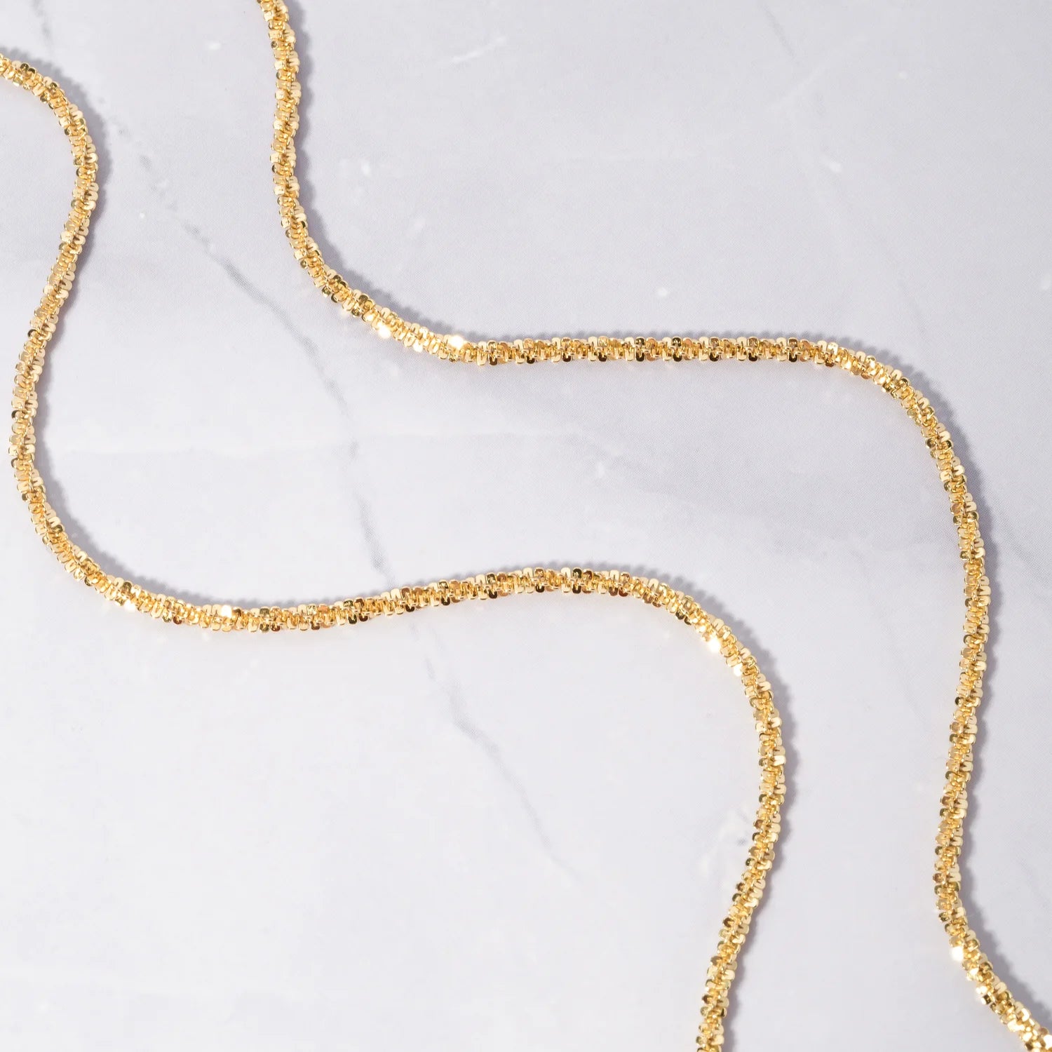 Diamond Cut Chain Necklace