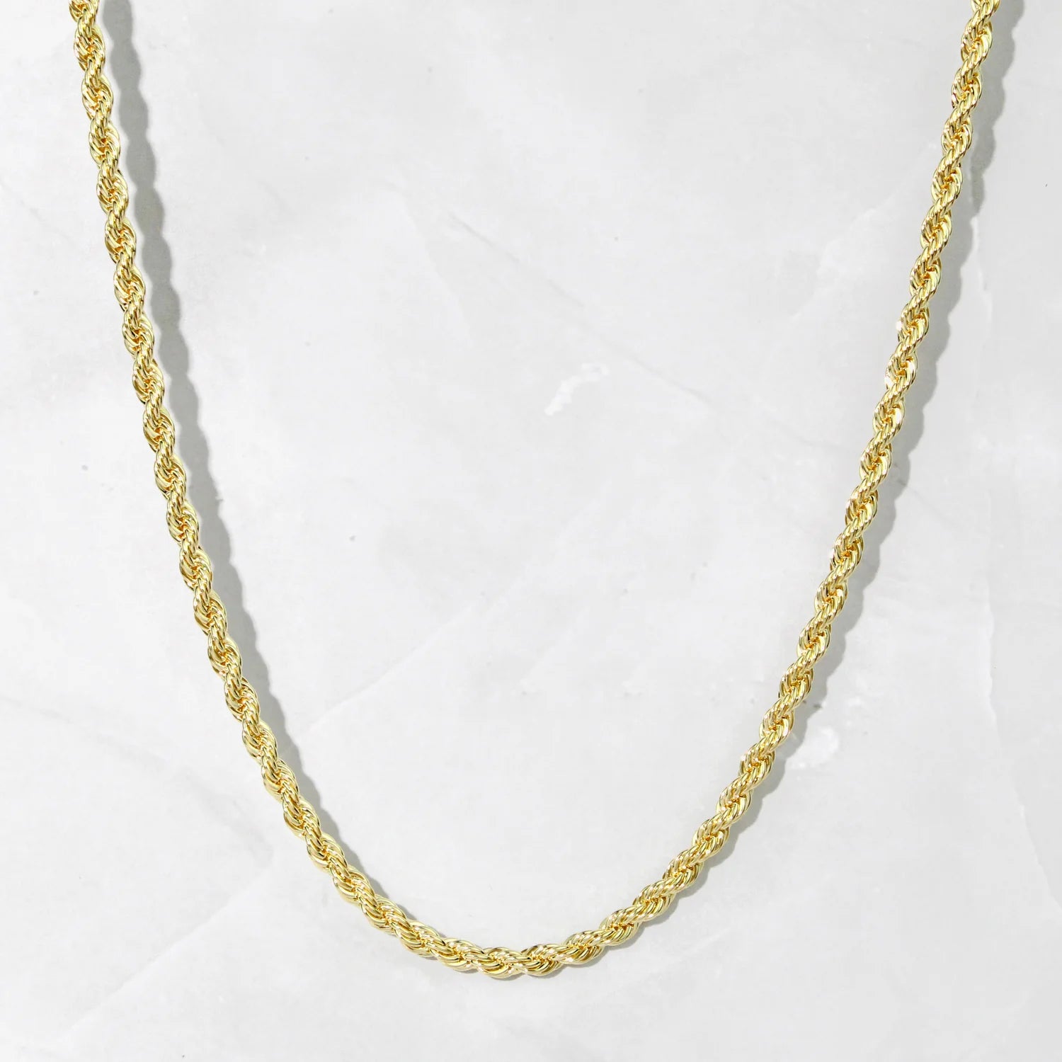 Gold Rope Chain Necklace
