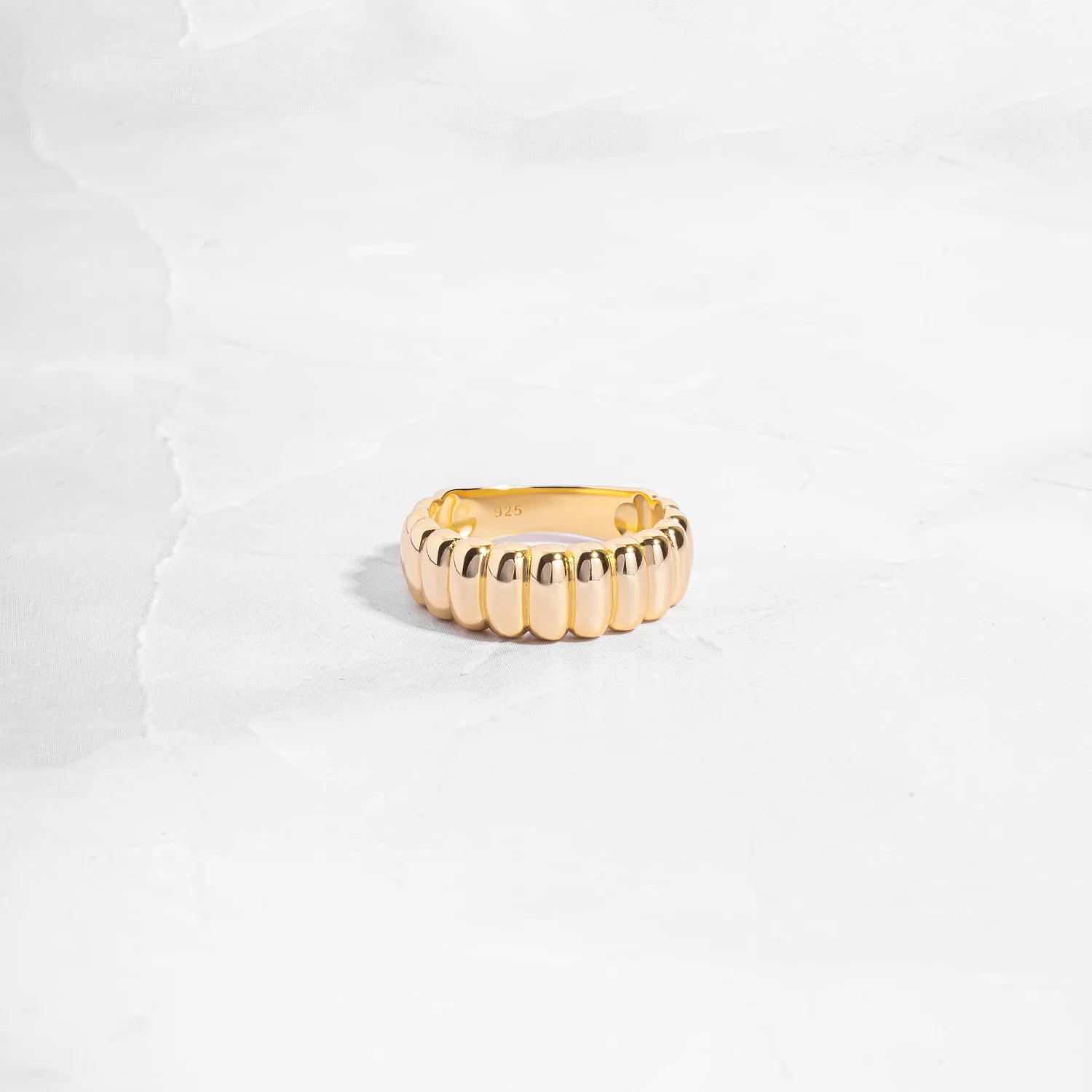 Ring Fluted Statement Ring