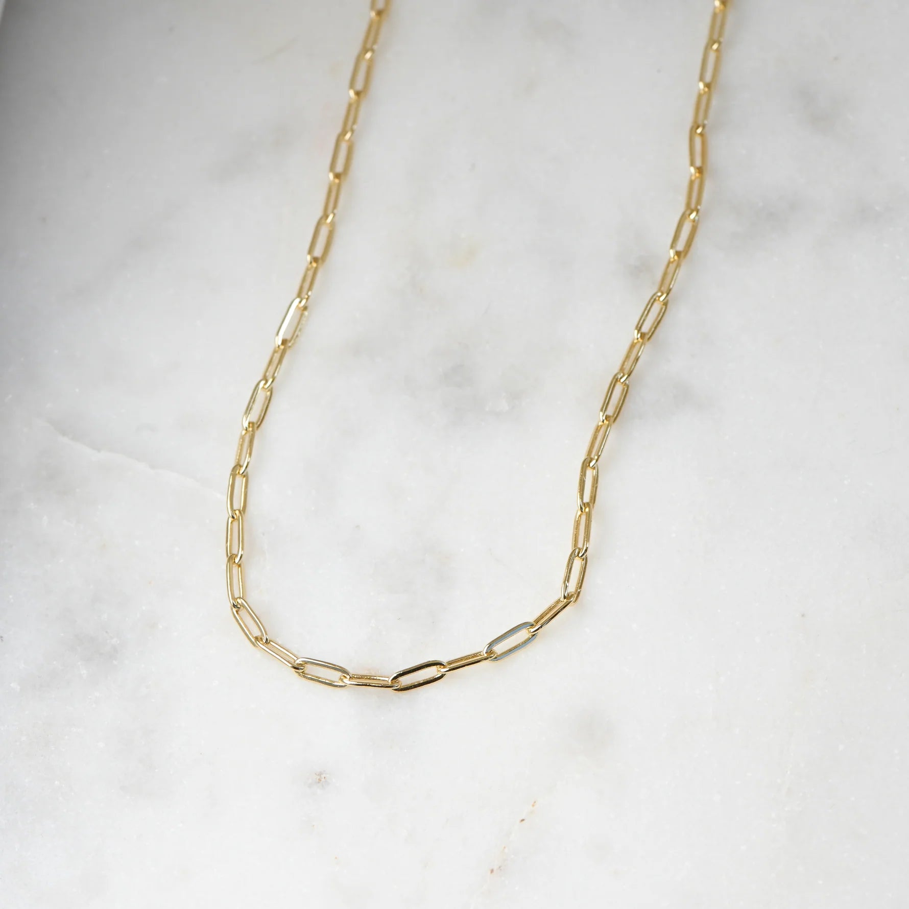 Tiny Links Paperclip Necklace