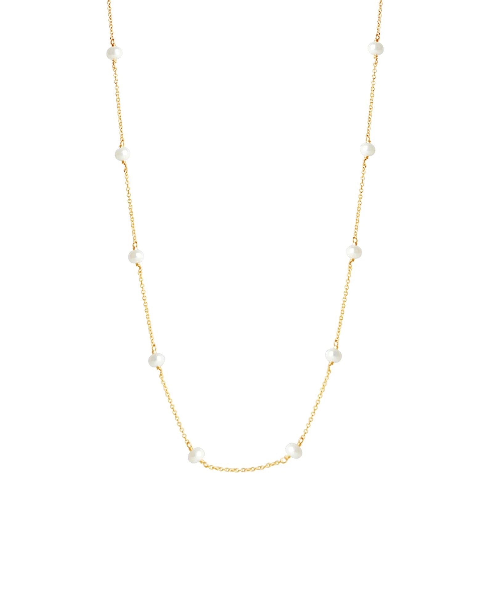 Pearl Station Chain Necklace