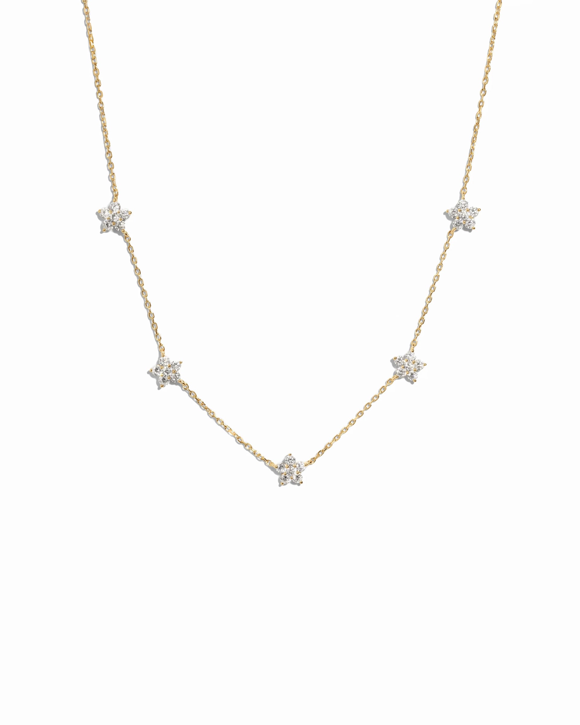 Diamond Flower Necklace