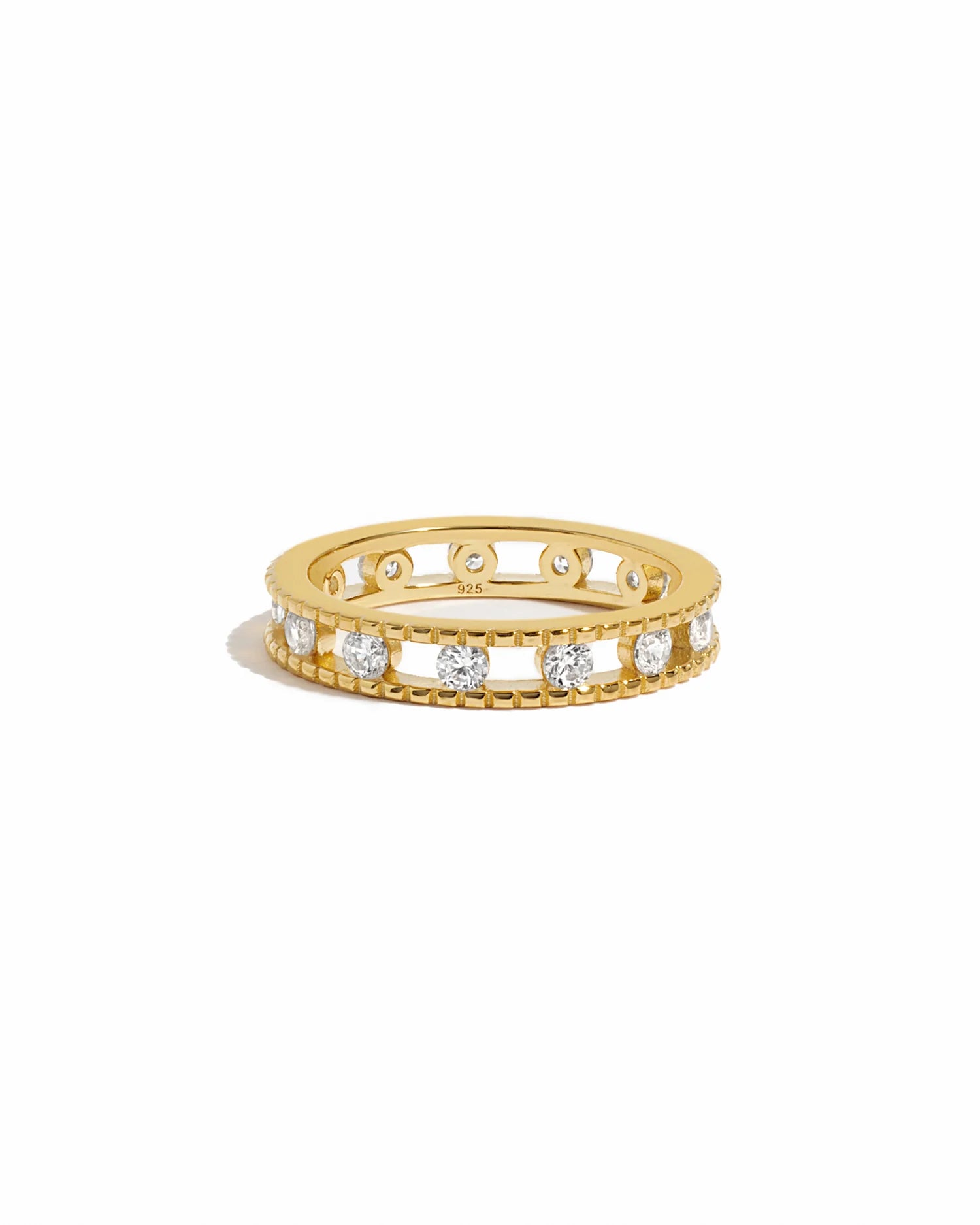 Studded Double Eternity Ring