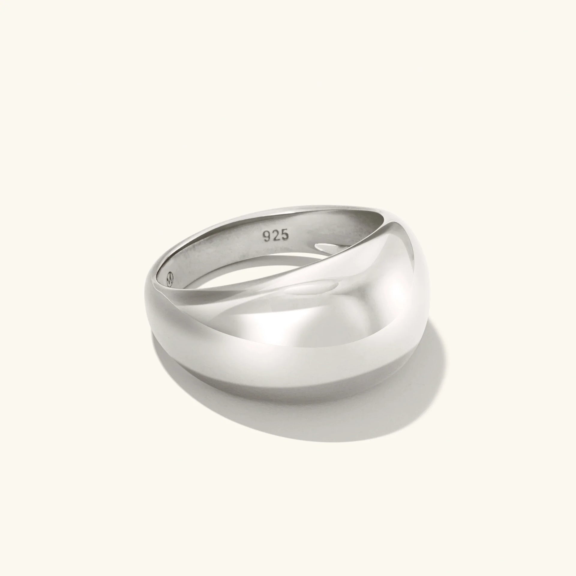 Plain Dome Ring (Silver) 8mm