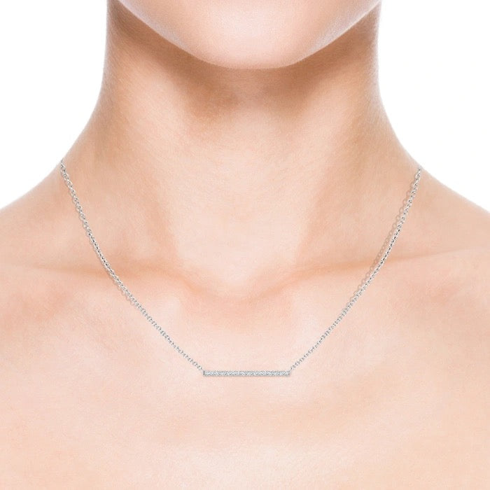 CZ Bar Necklace
