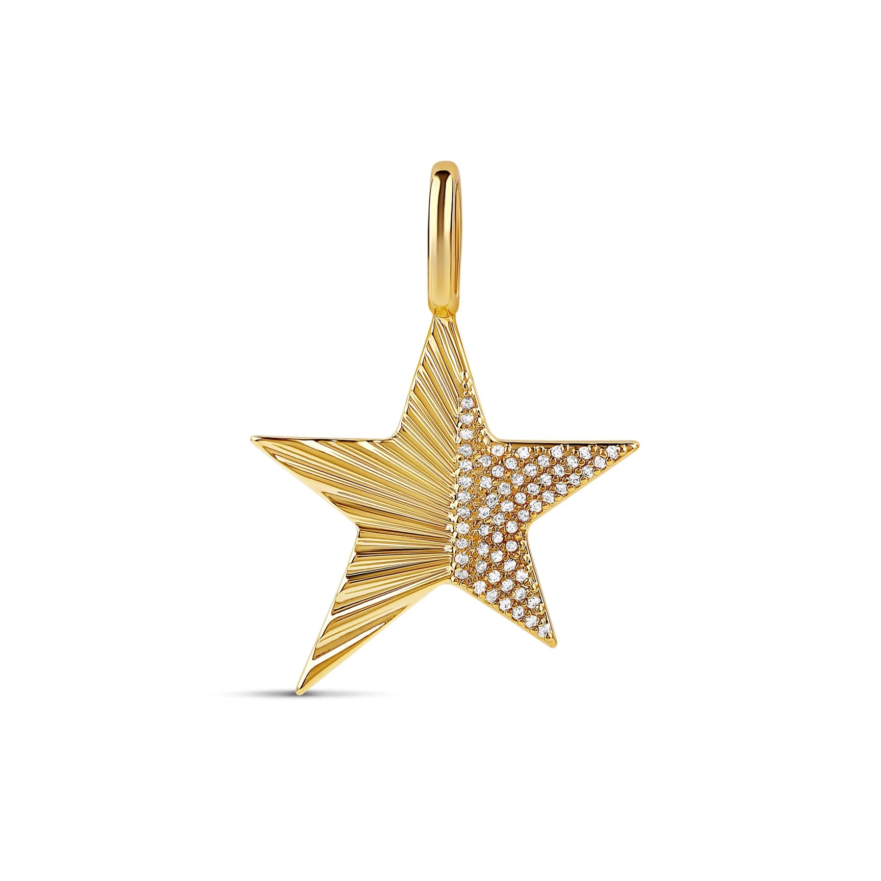 HALF FLUTED STAR CHARM