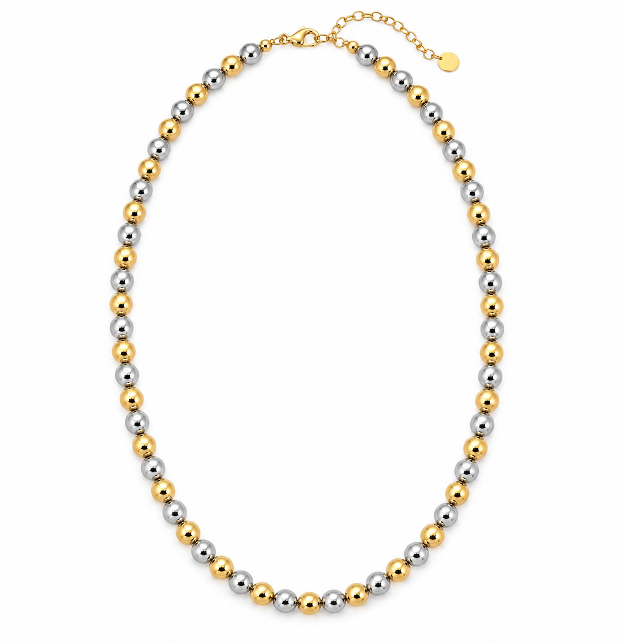 Two Toned Beaded Necklace