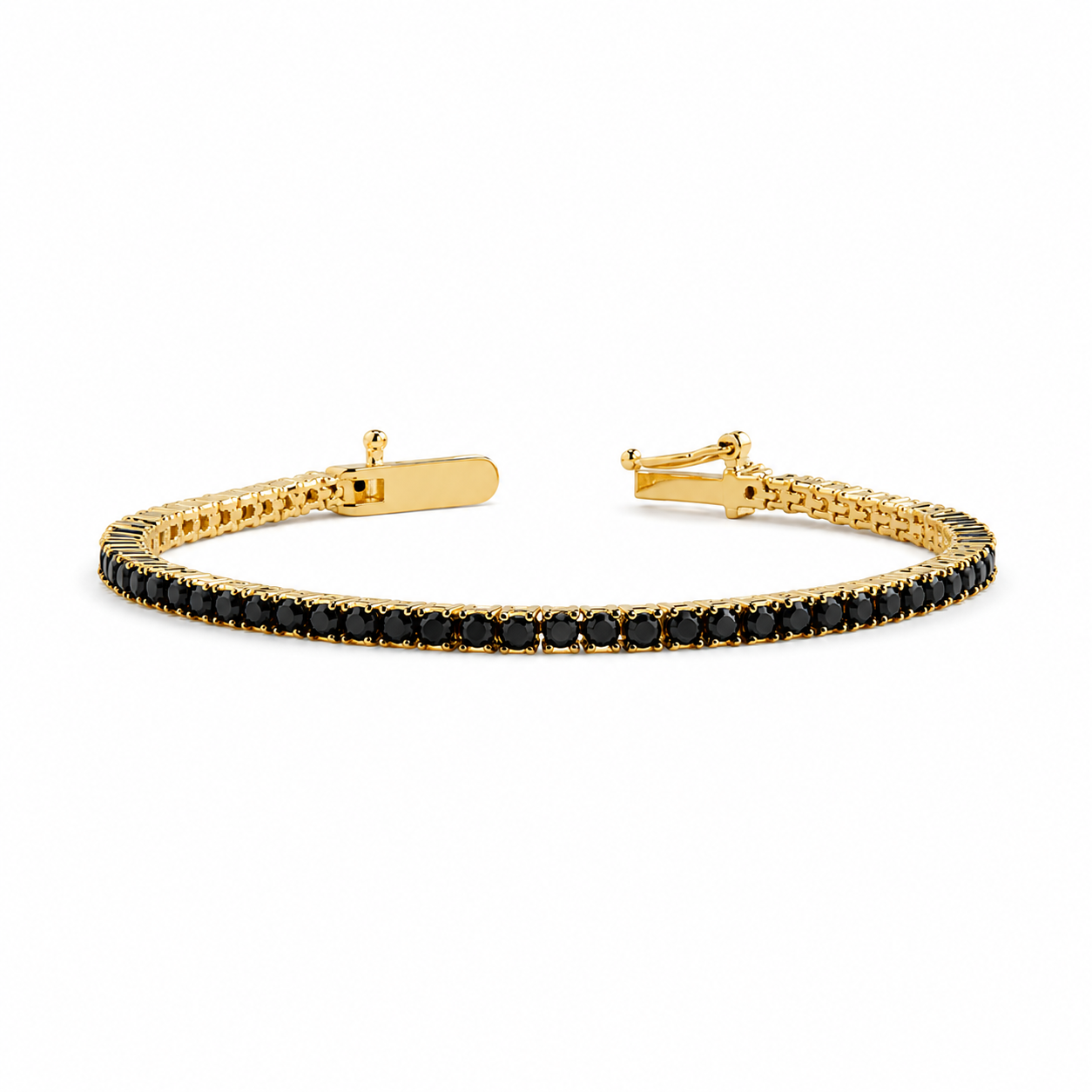 Black Tennis Bracelet