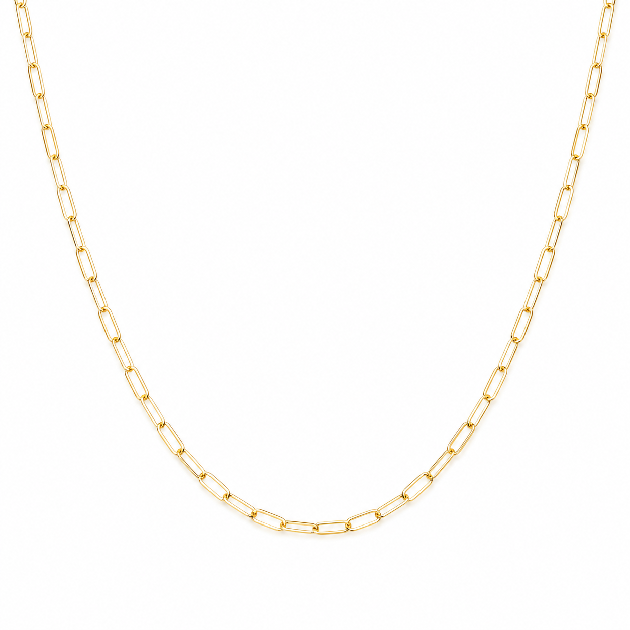 Tiny Links Paperclip Necklace