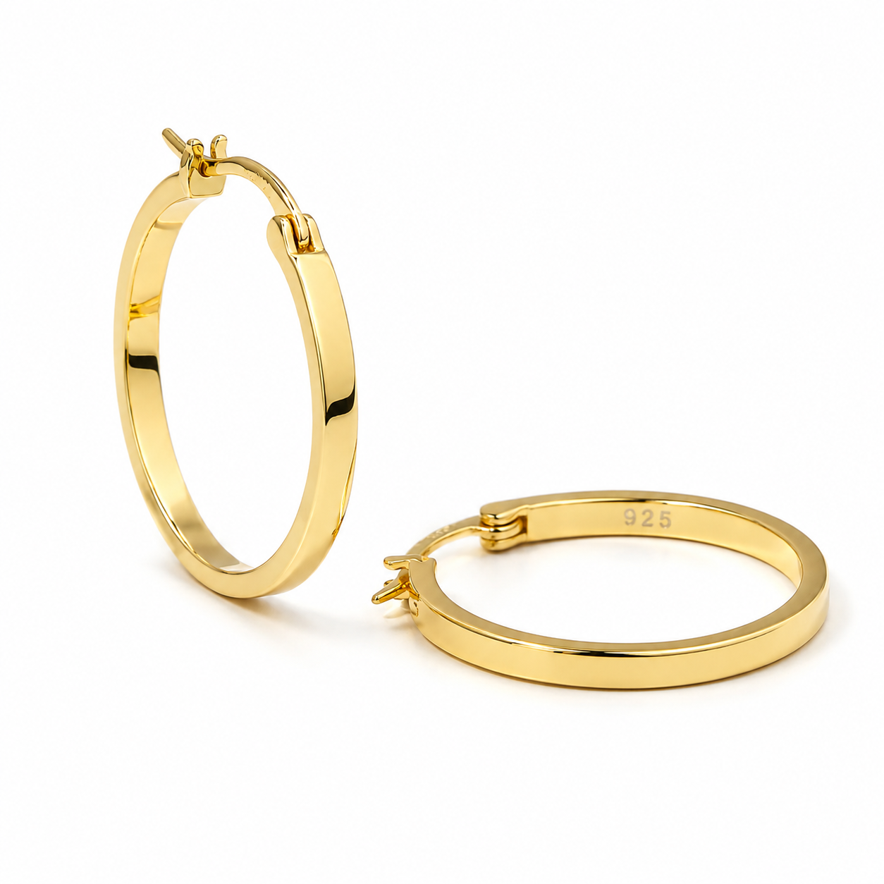 18mm Small Flat Hoops