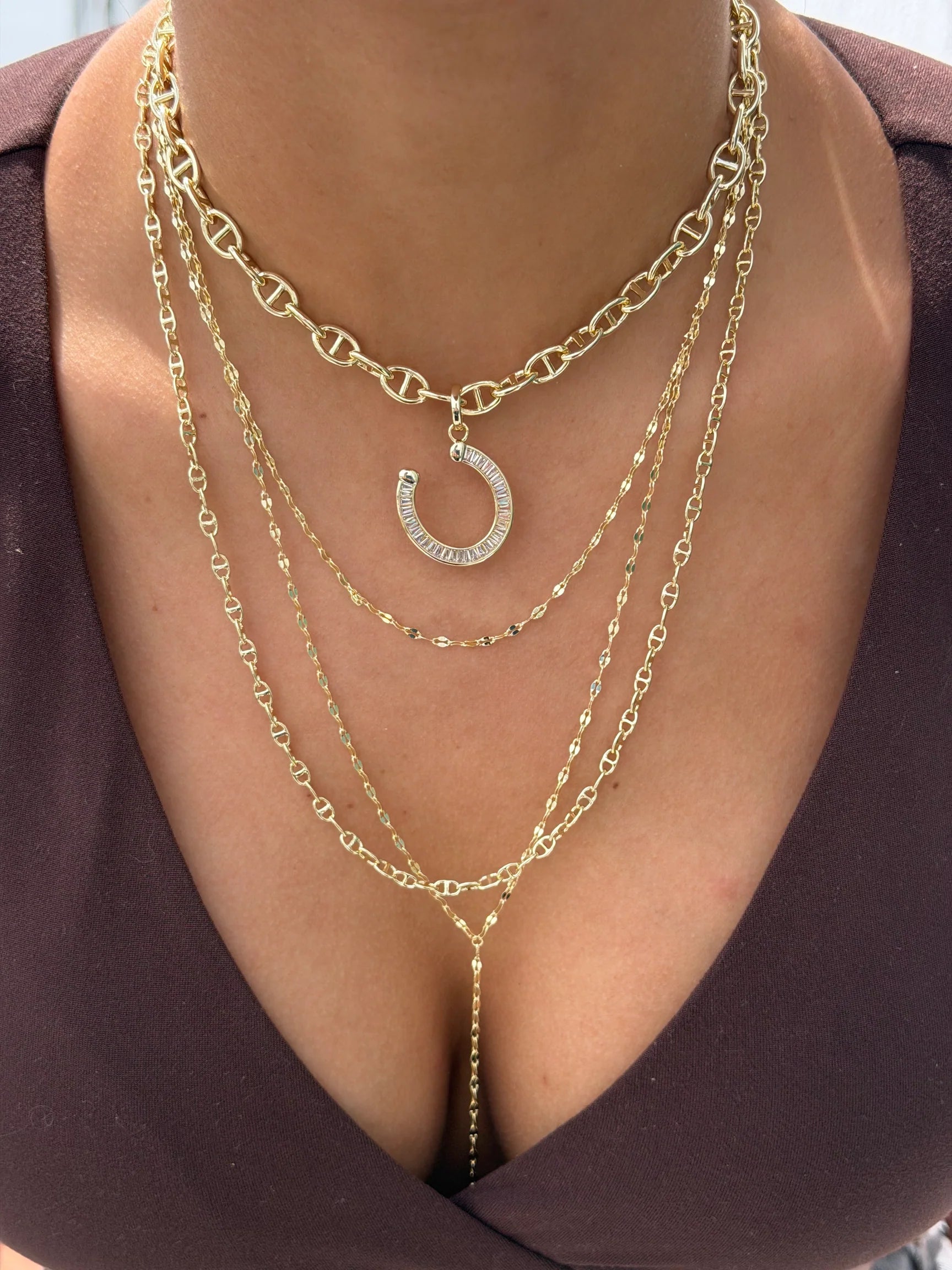 MINI ANCLA LINK NECKLACE