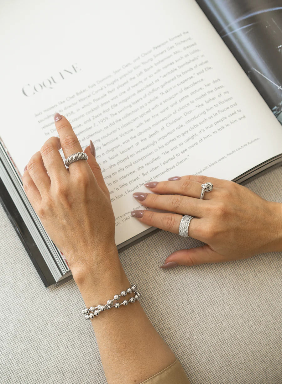 Thick Micro Pave CZ Stones Ring Band