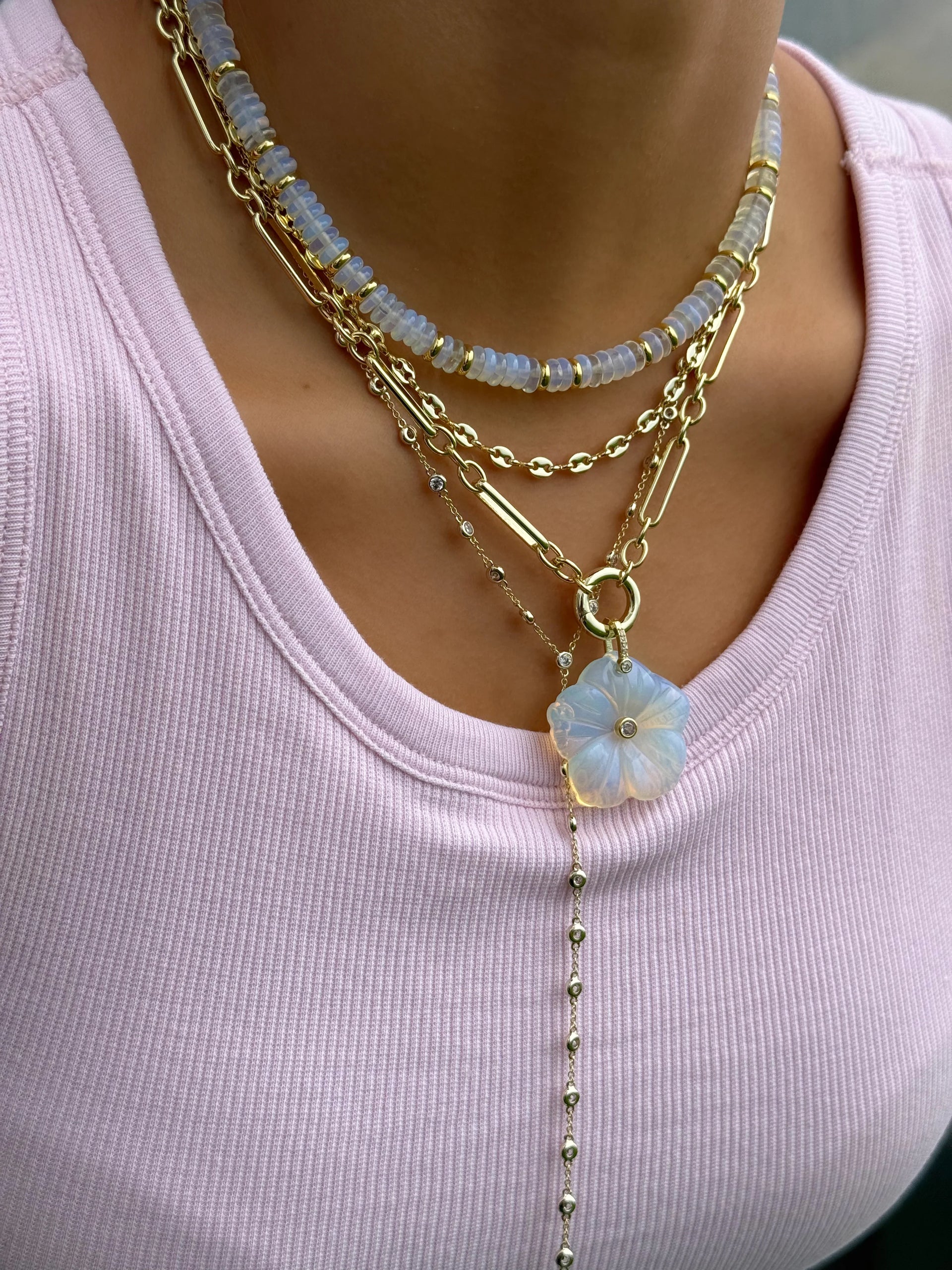 CARVED FLOWER CHARM