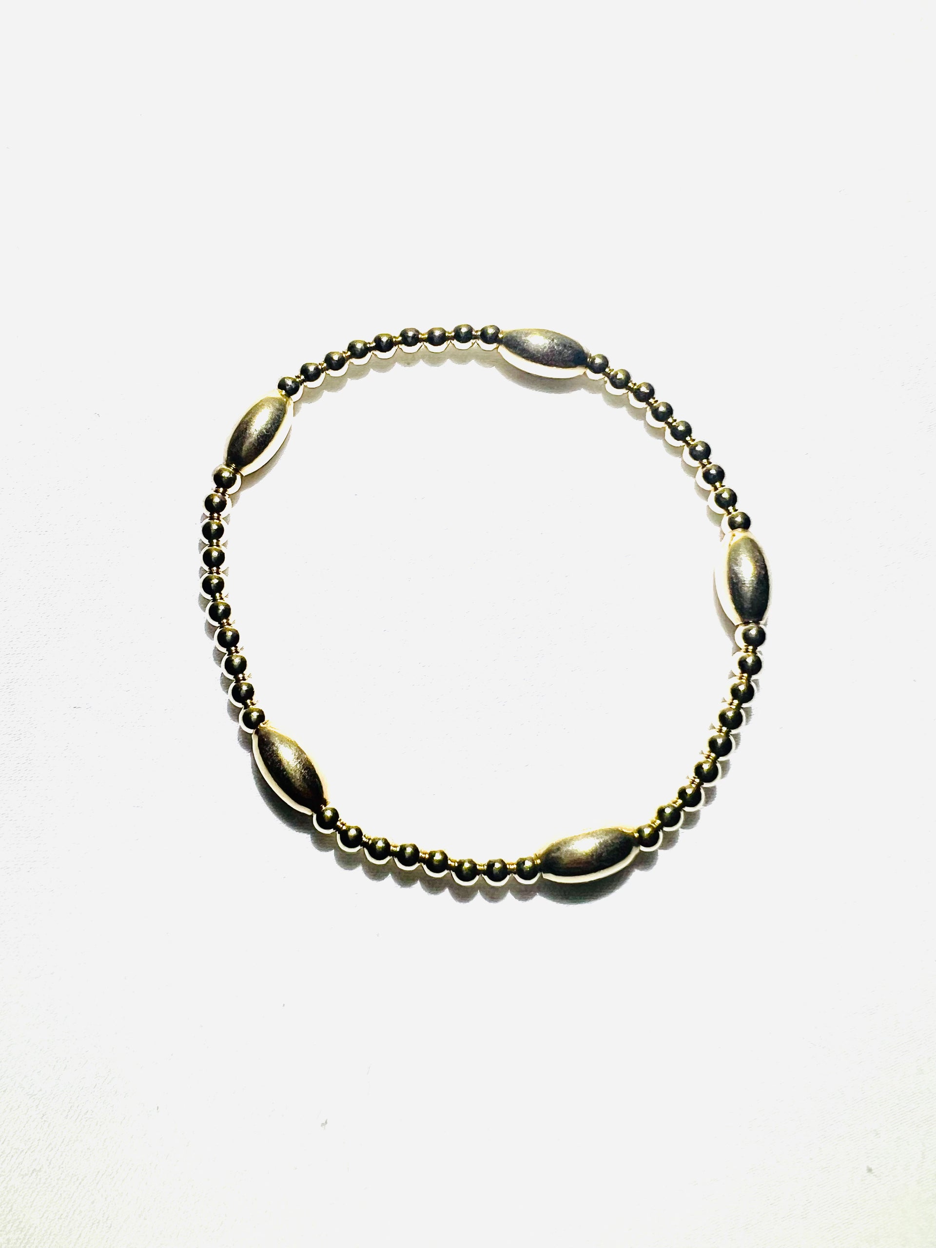 3mm Oval Bead Gold Filled Bracelet