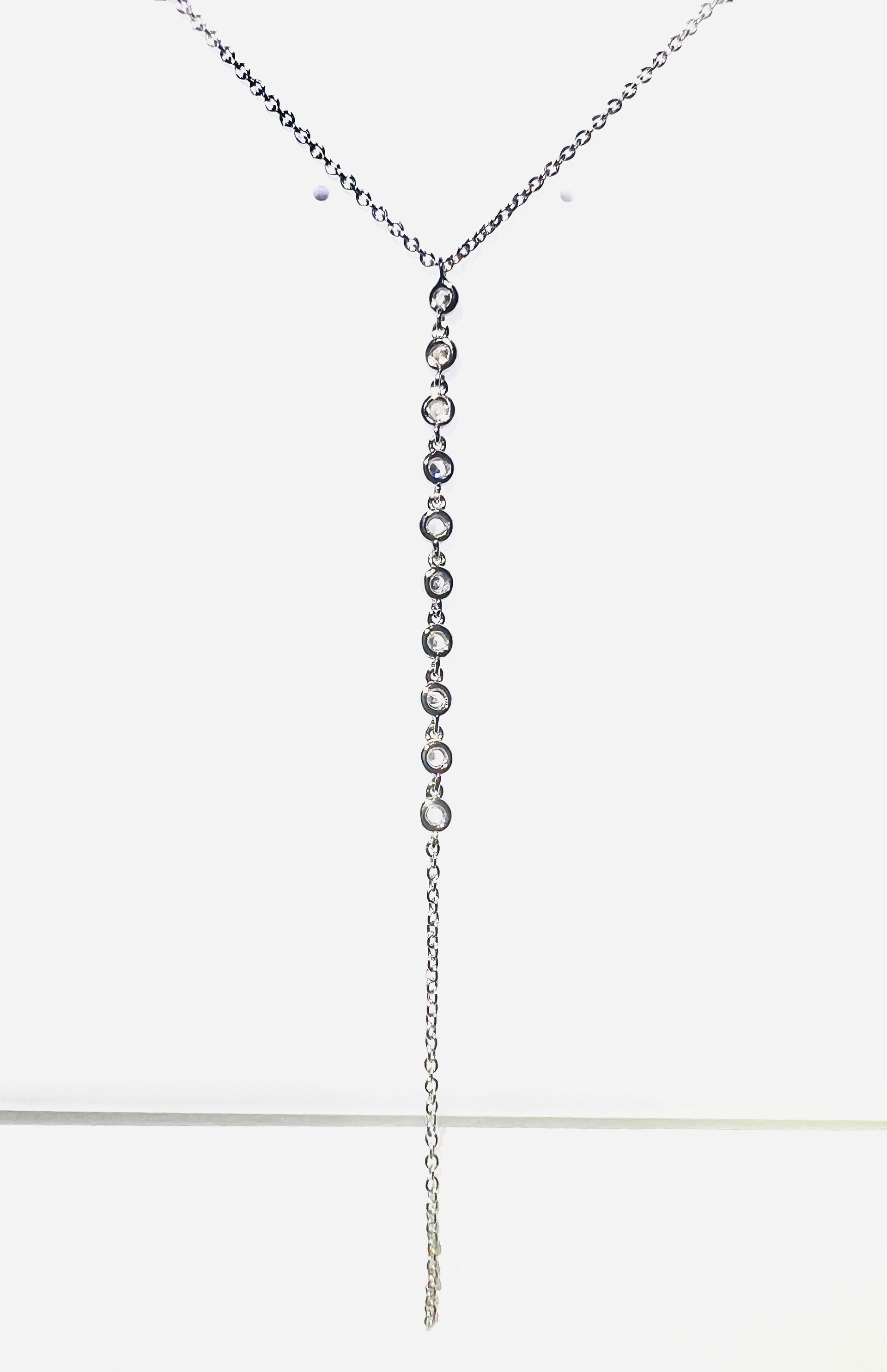Lariat Silver Necklace
