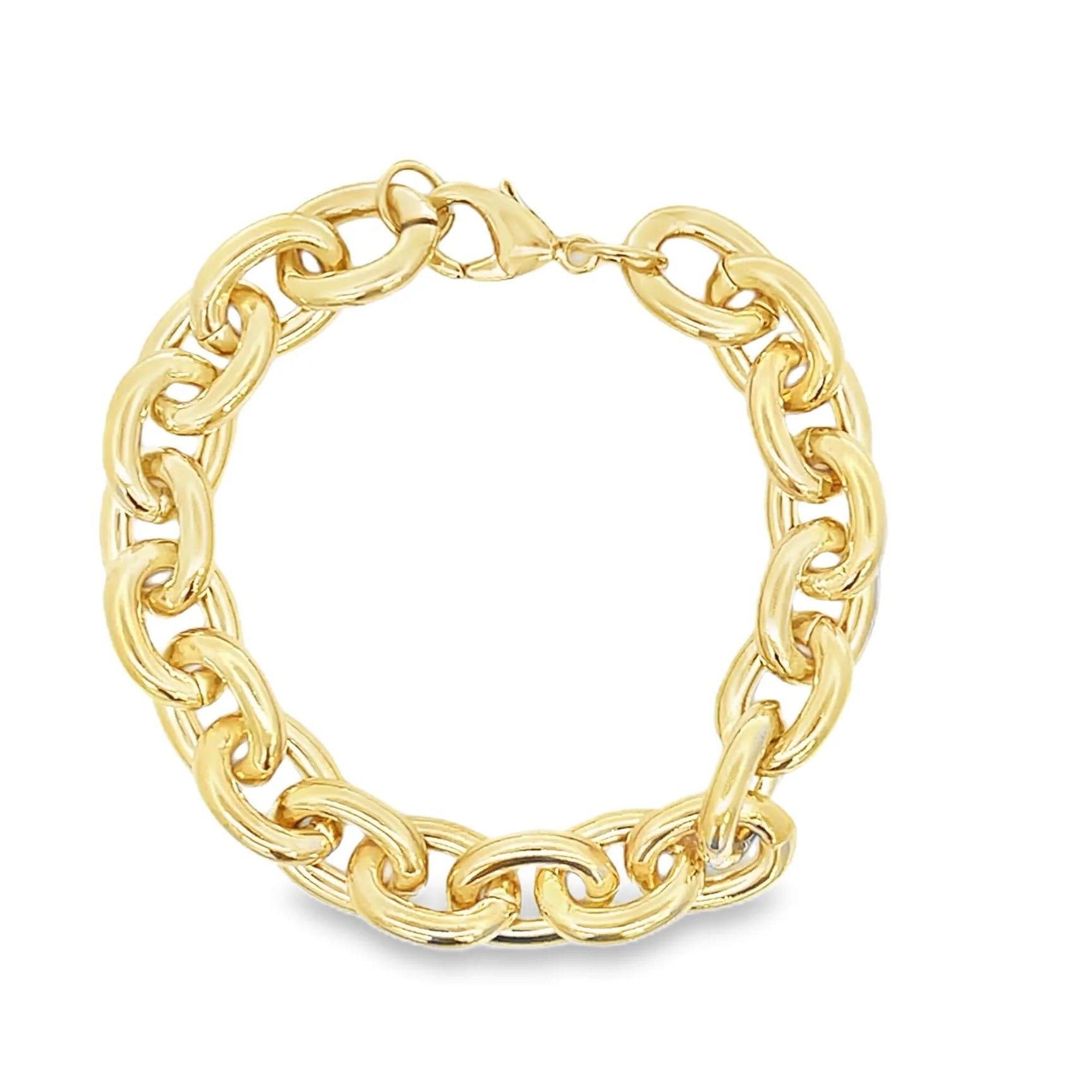 Thick 11mm Oval Rolo Bracelet