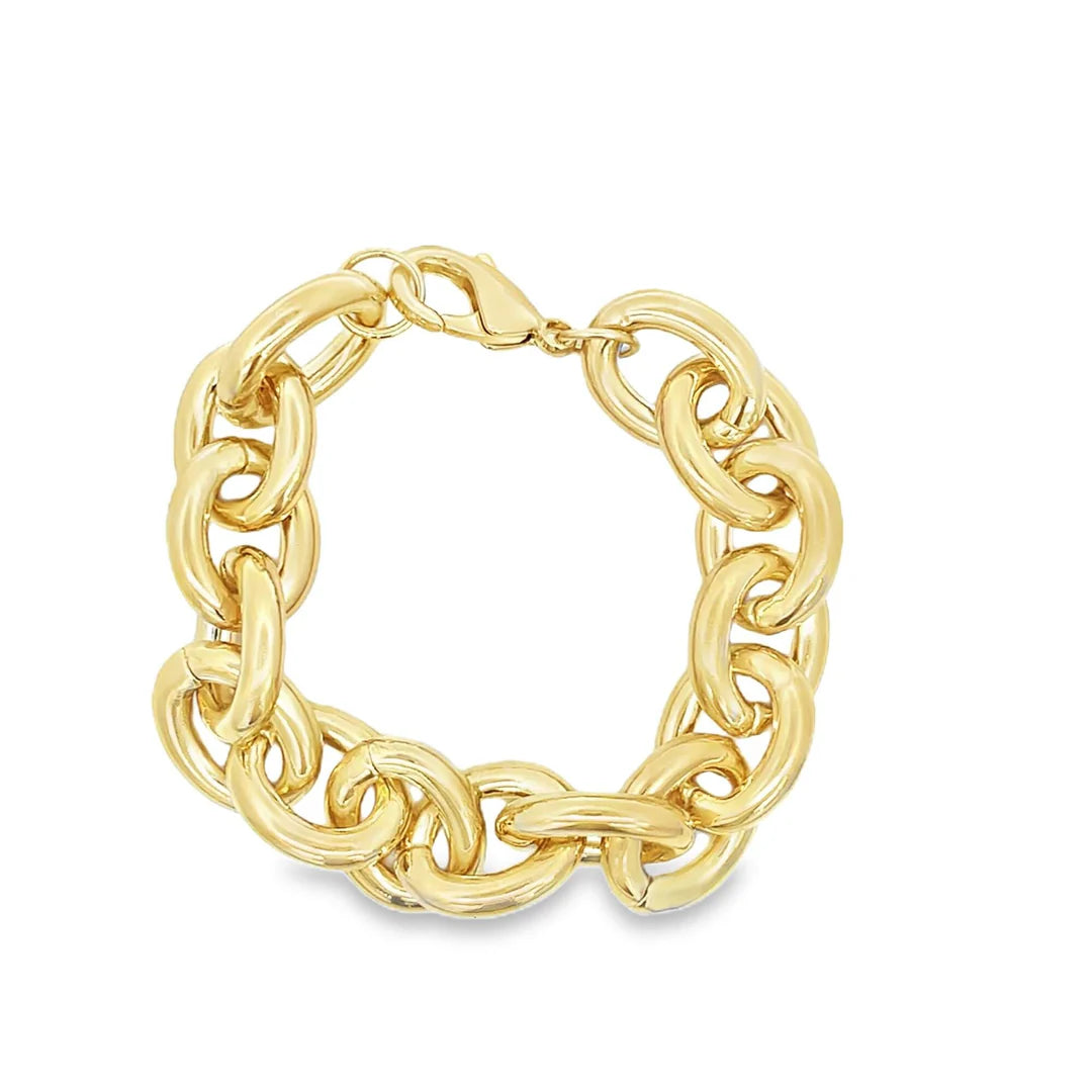 Thick 11mm Oval Rolo Bracelet