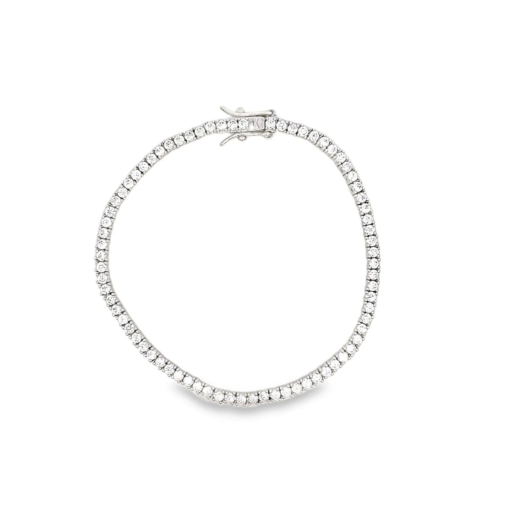 3mm Tennis Basket CZ Bracelet