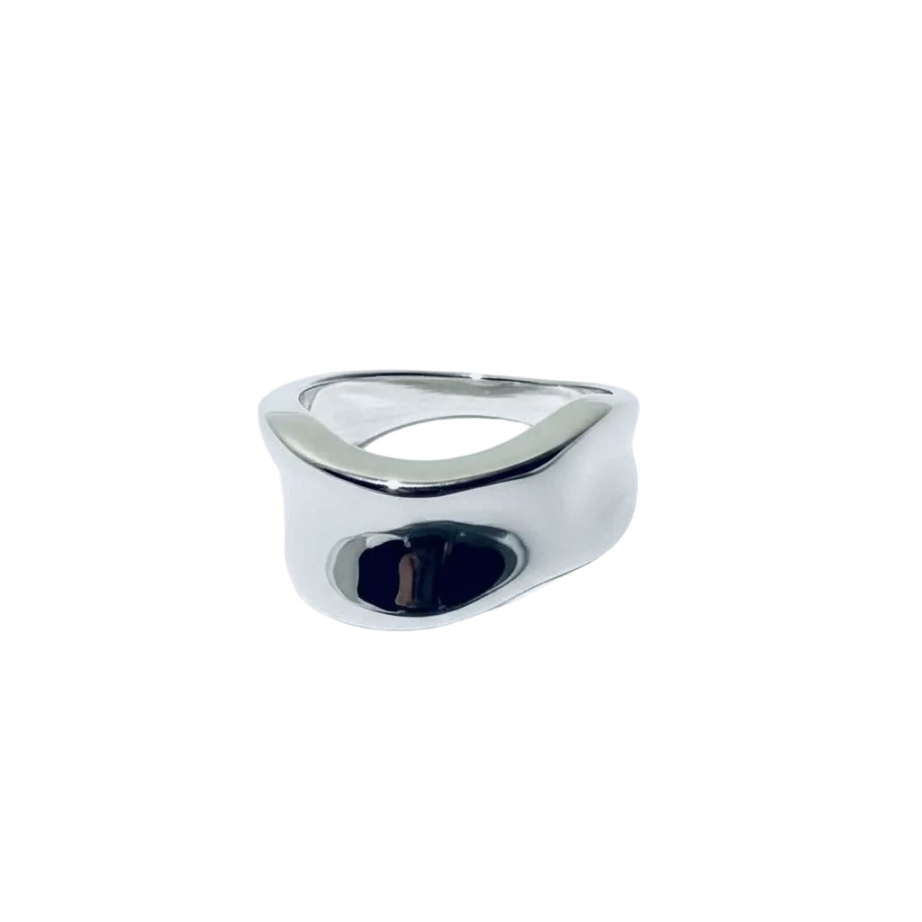 Wave Square Top Ring