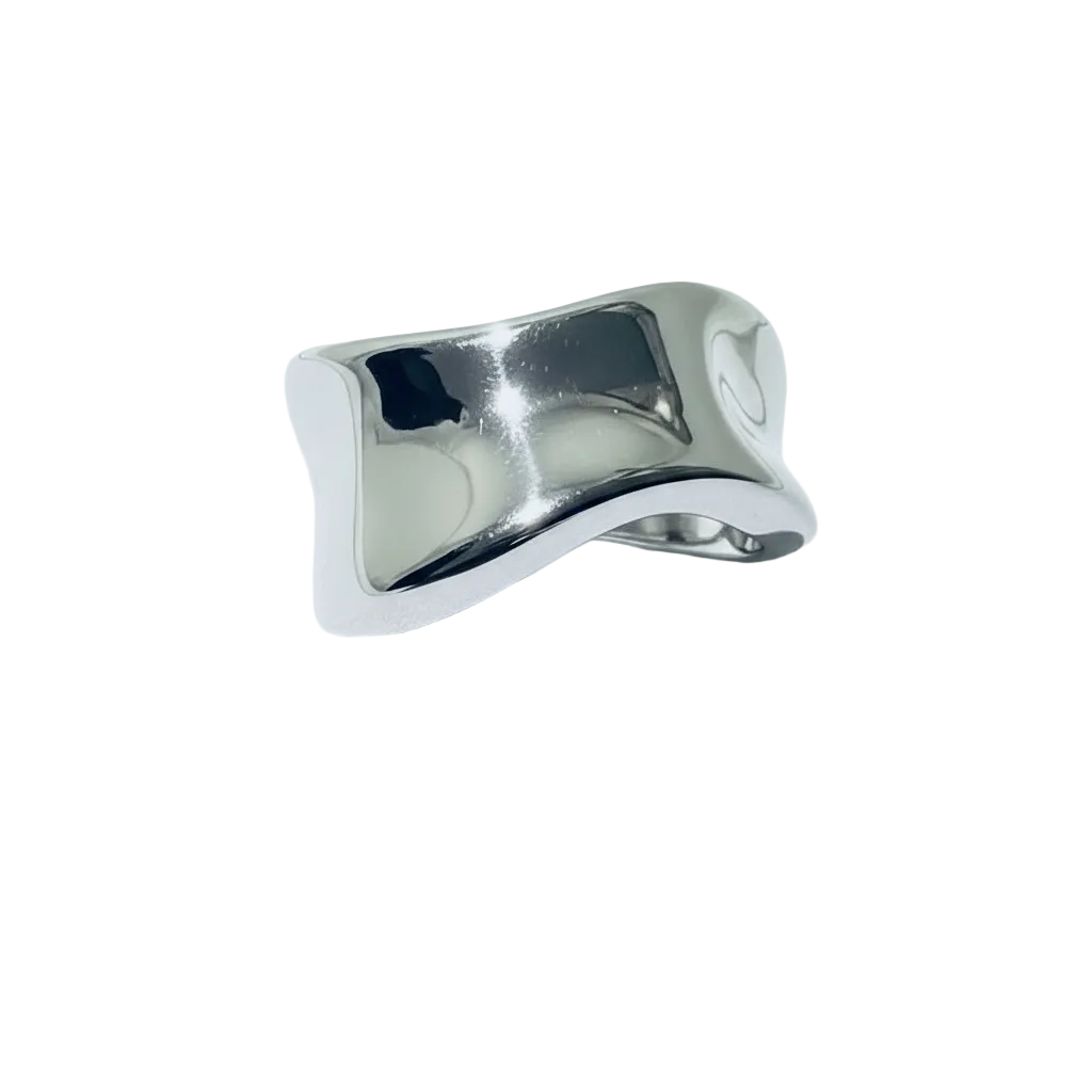 Wave Square Top Ring