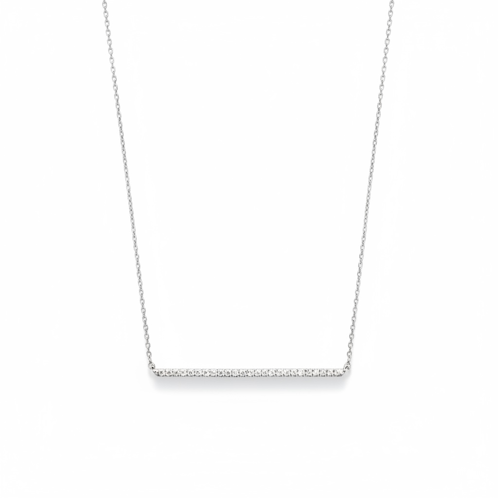 CZ Bar Necklace