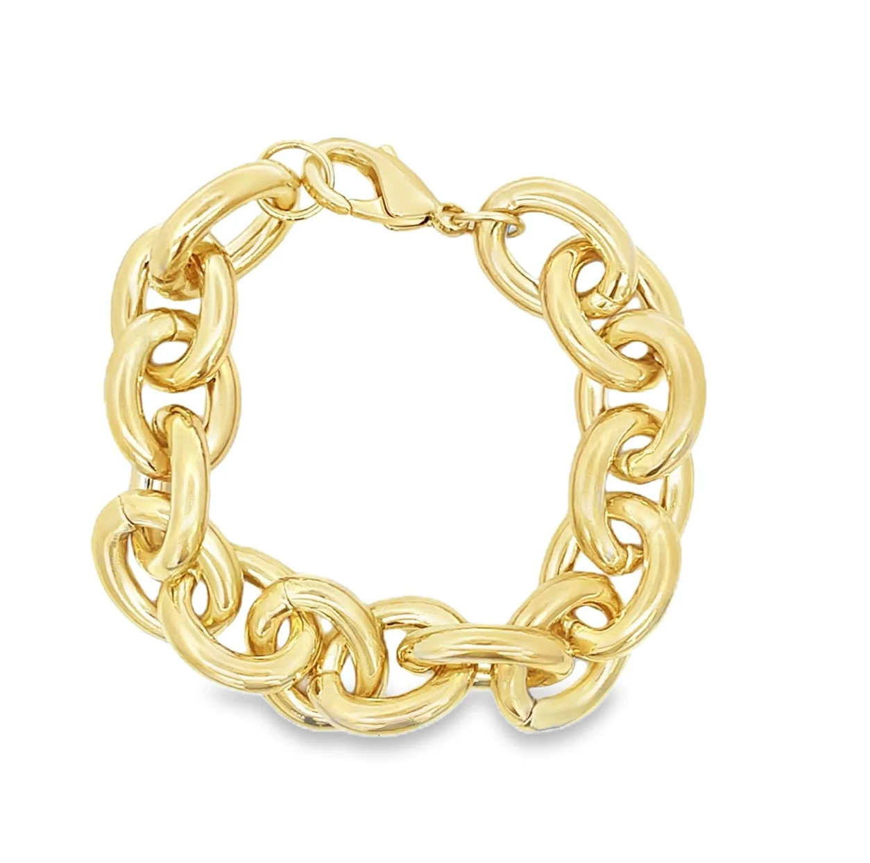 Chunky 15mm Thick Rolo Bracelet