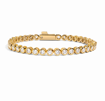 3mm Round Bezel Tennis Bracelet