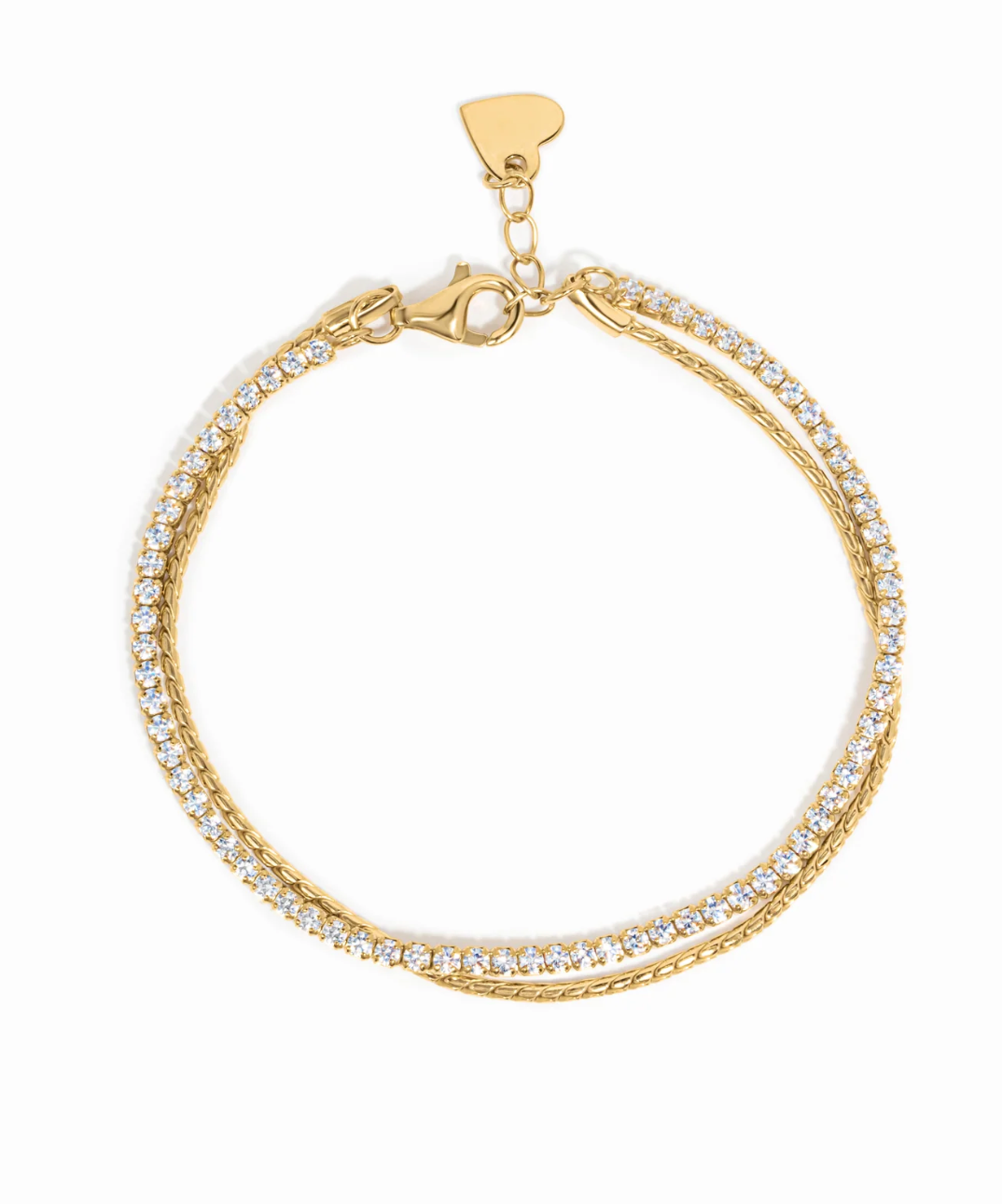 Tennis & Chain Bracelet Set