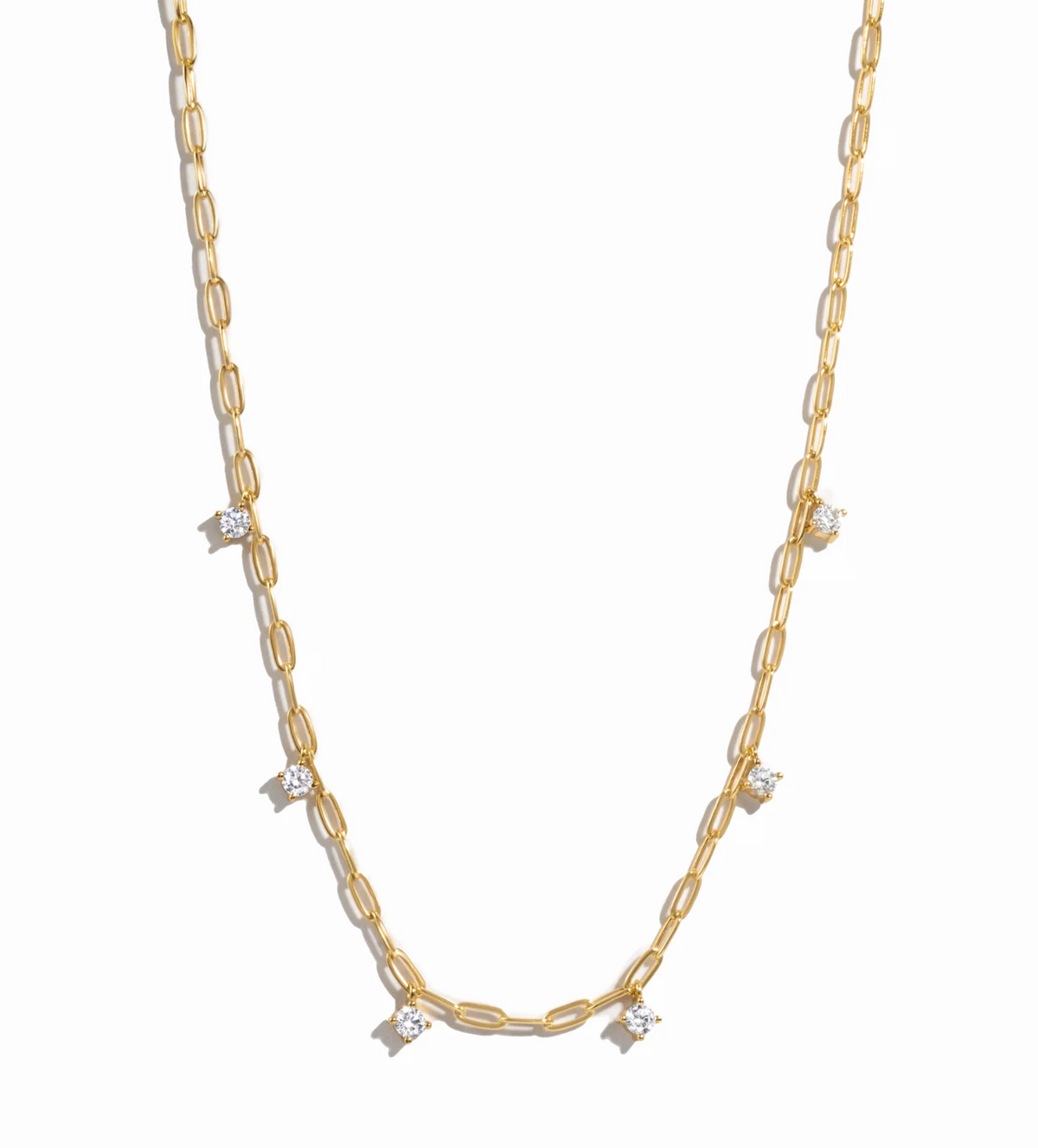 Paperclip Charm Necklace