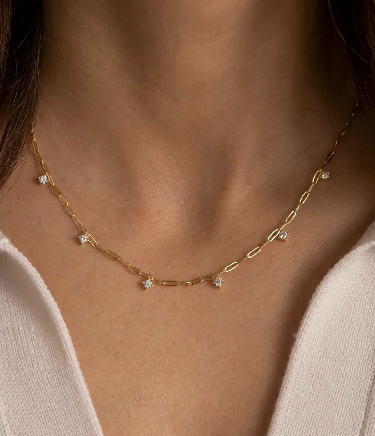 Paperclip Charm Necklace