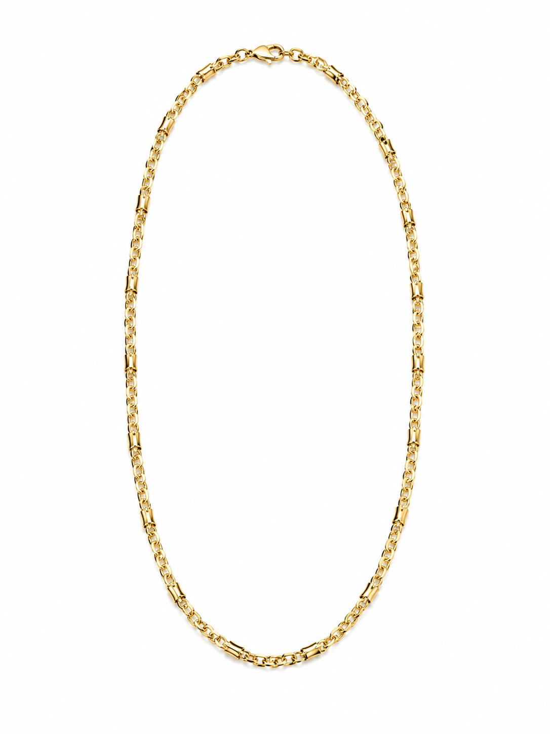 Bar Charm Cable Necklace