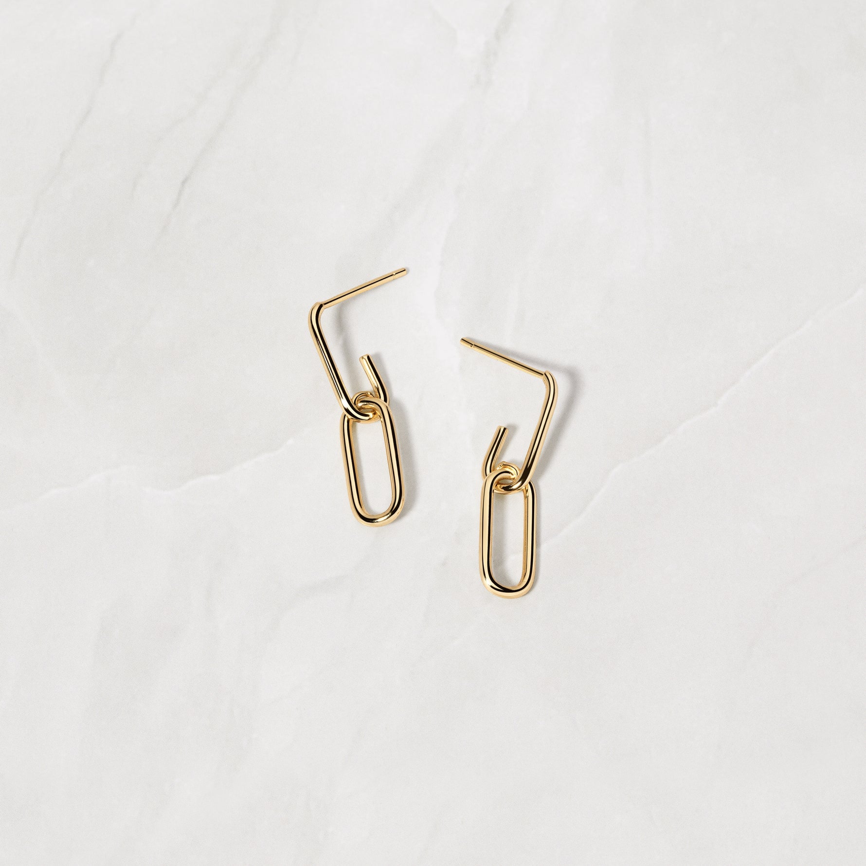 Paperclip Chain Earrings
