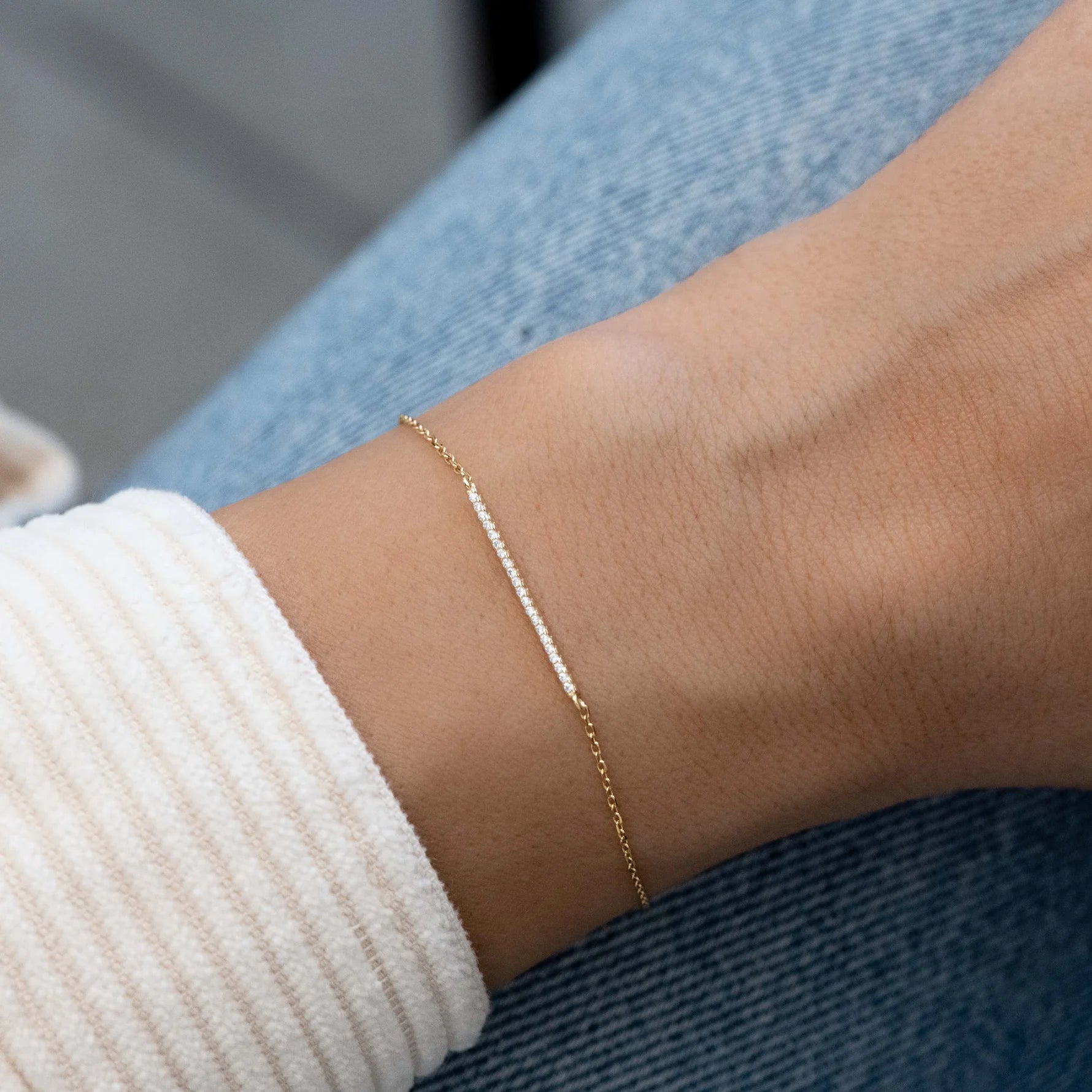 Pavé Bar Bracelet