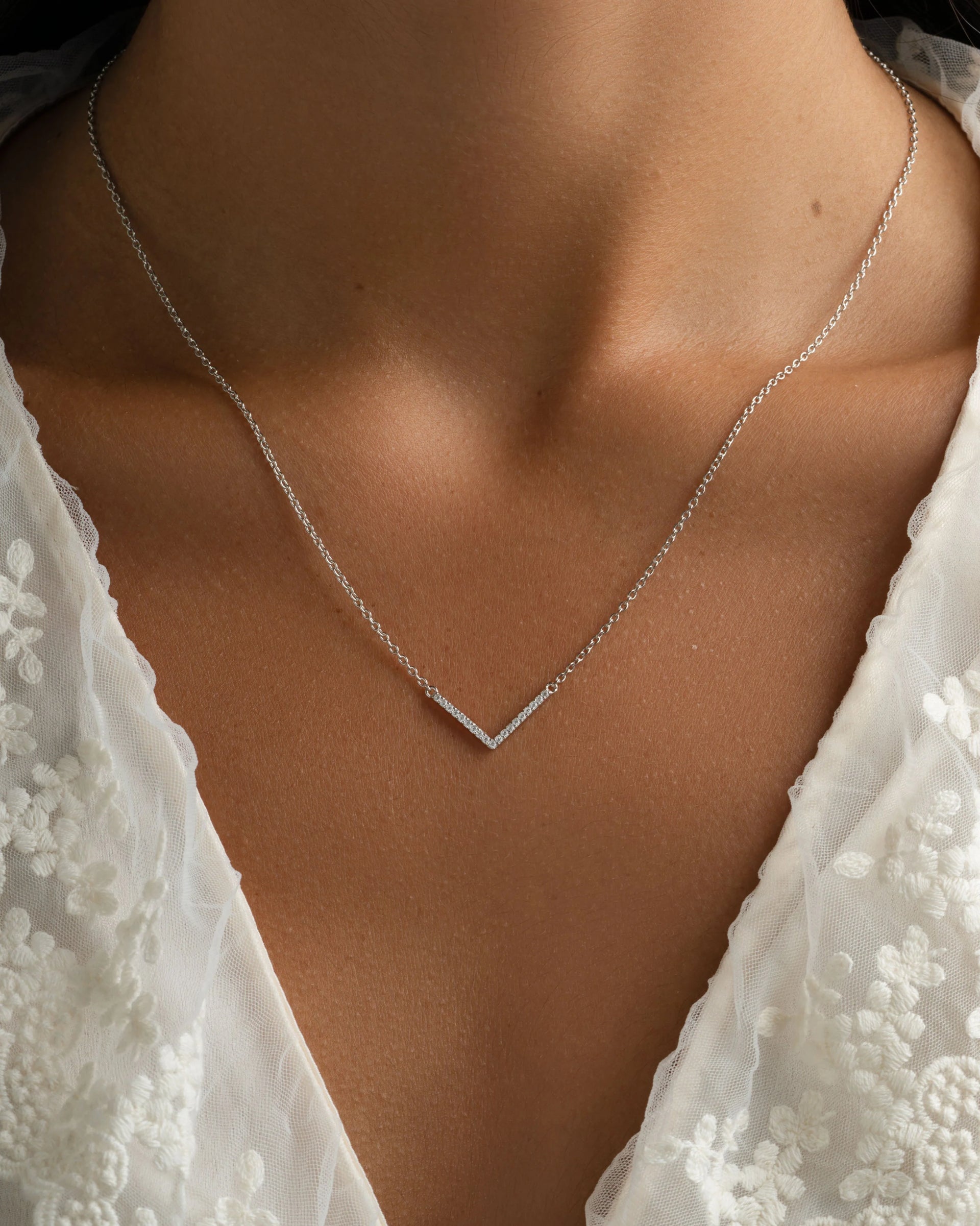 Chevron Pendant Necklace