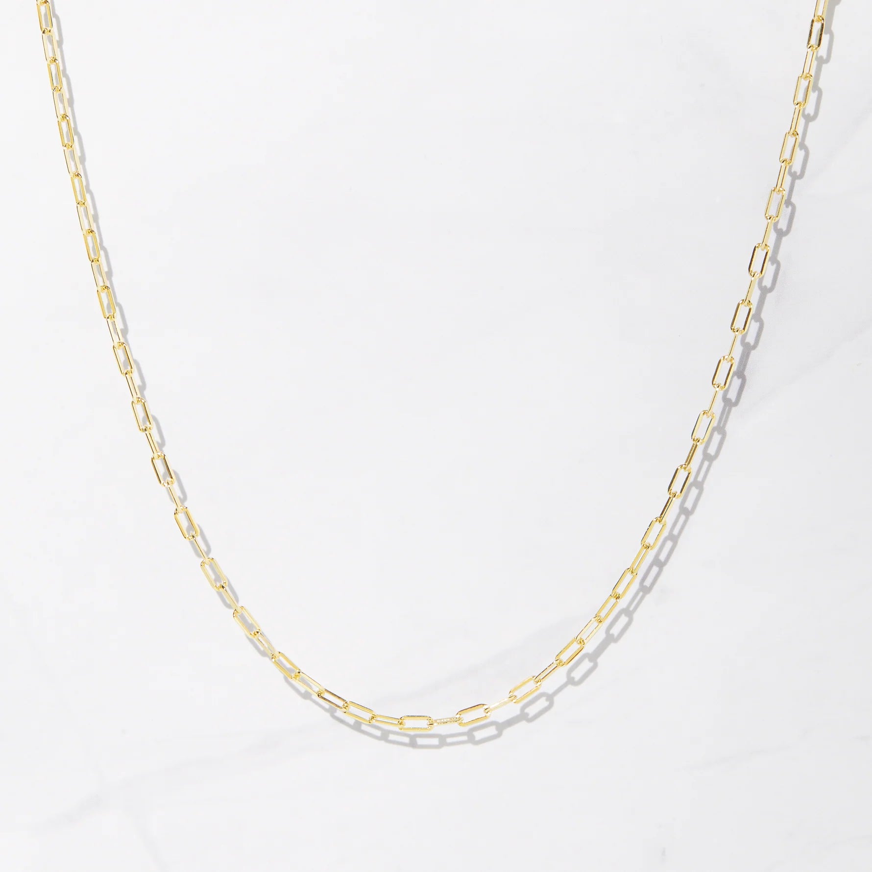 Tiny Links Paperclip Necklace