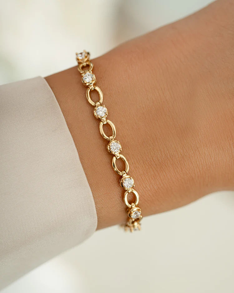 CZ Link Bracelet