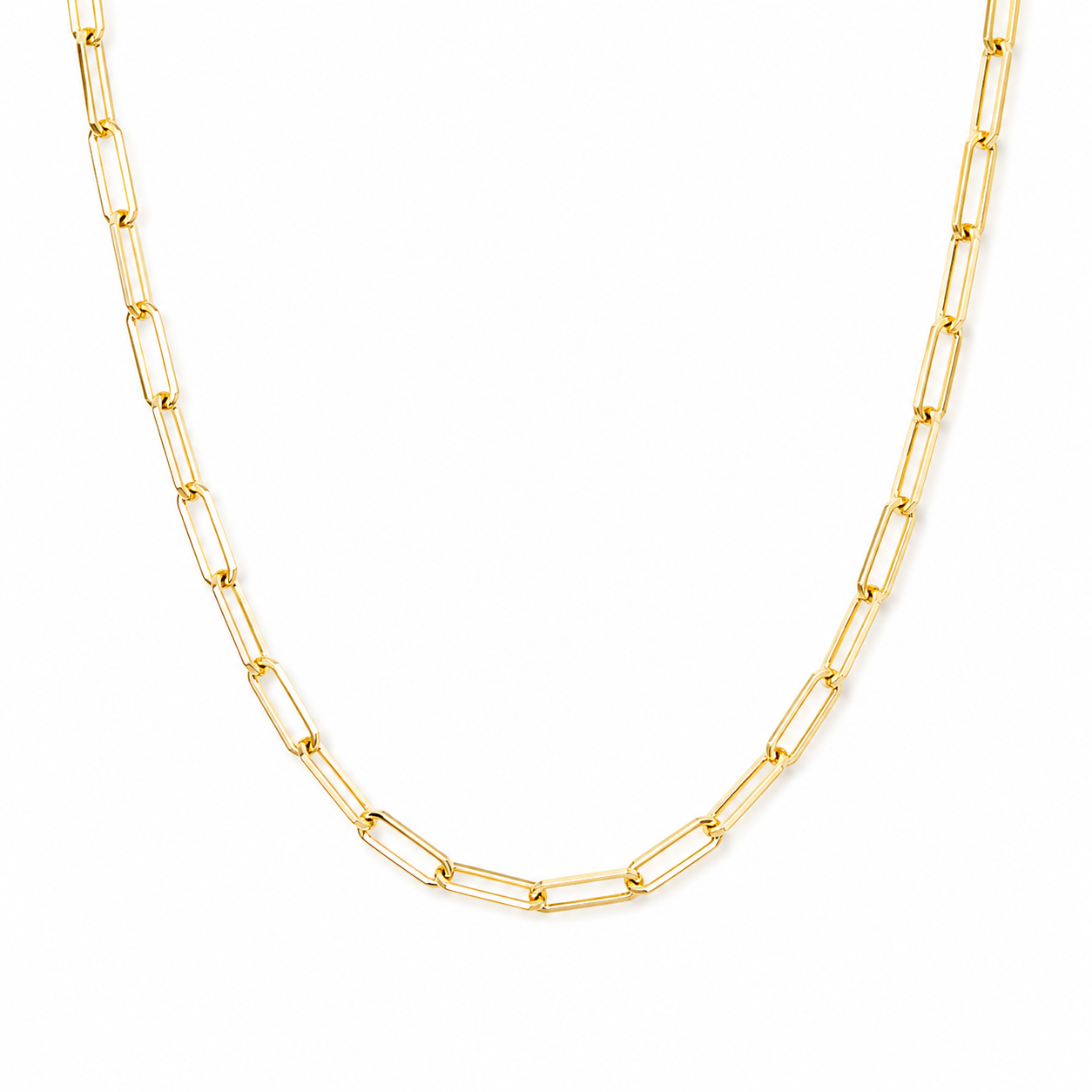 Square Paperclip Necklace