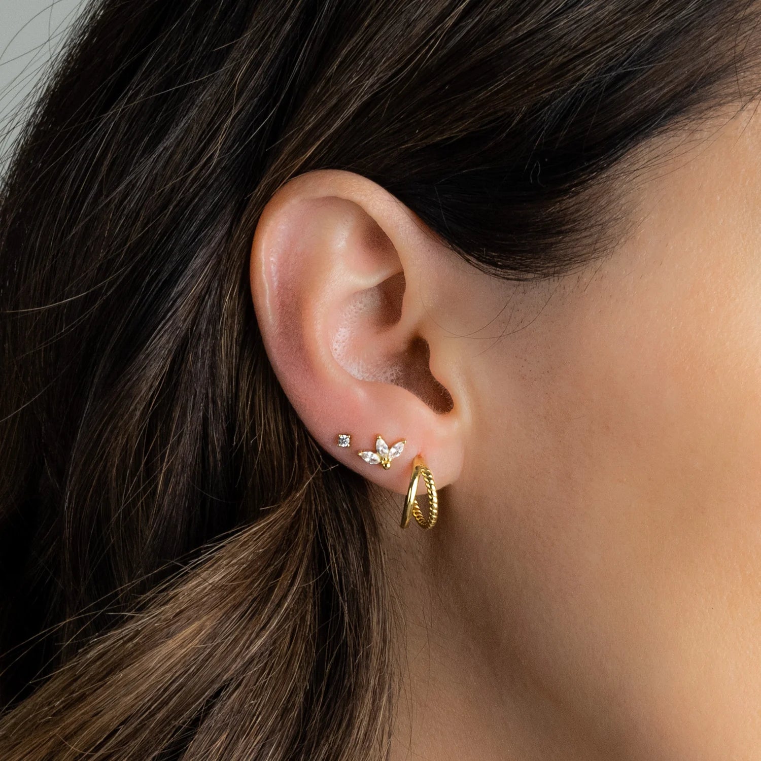 Stella Double Hoop Earrings