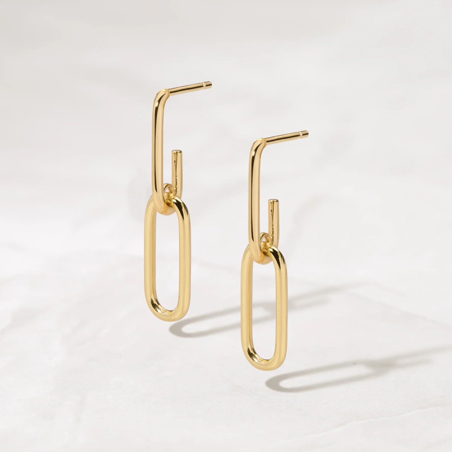 Paperclip Chain Earrings