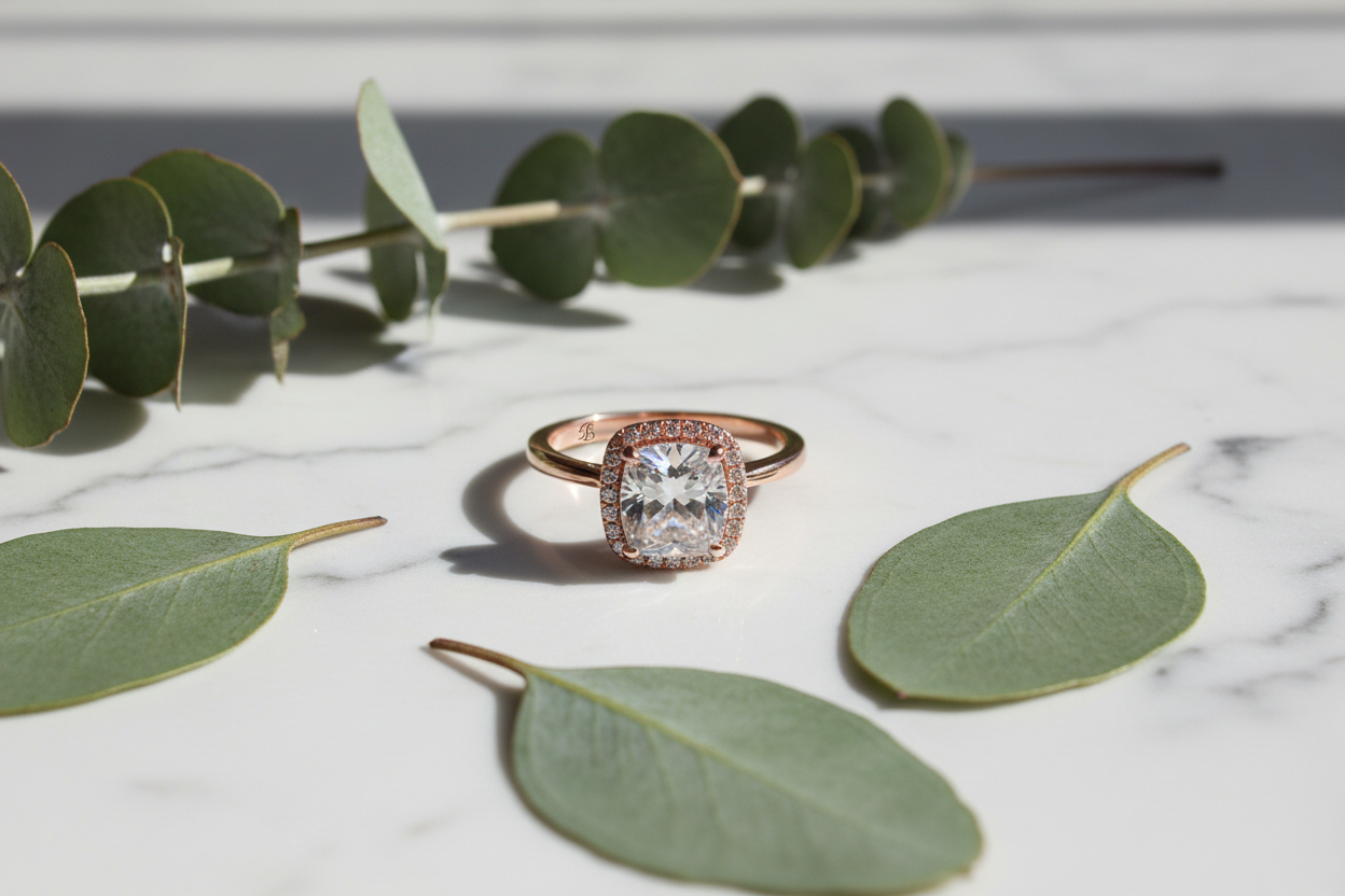 Rose gold ring