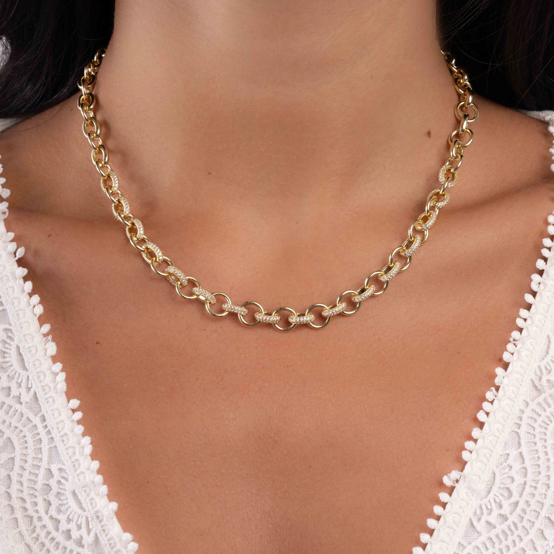 Statement Pavé  Necklace