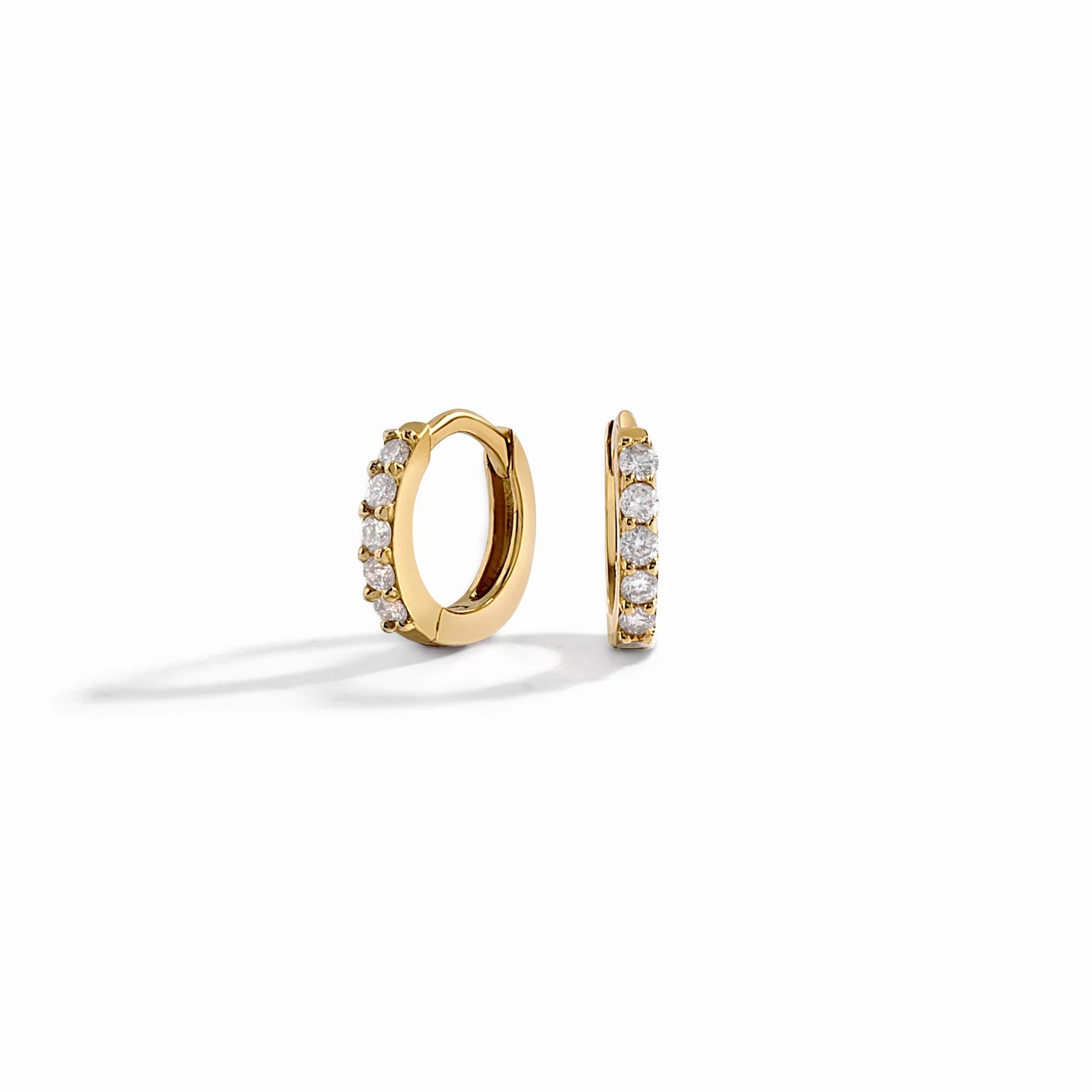 Studded CZ Huggies