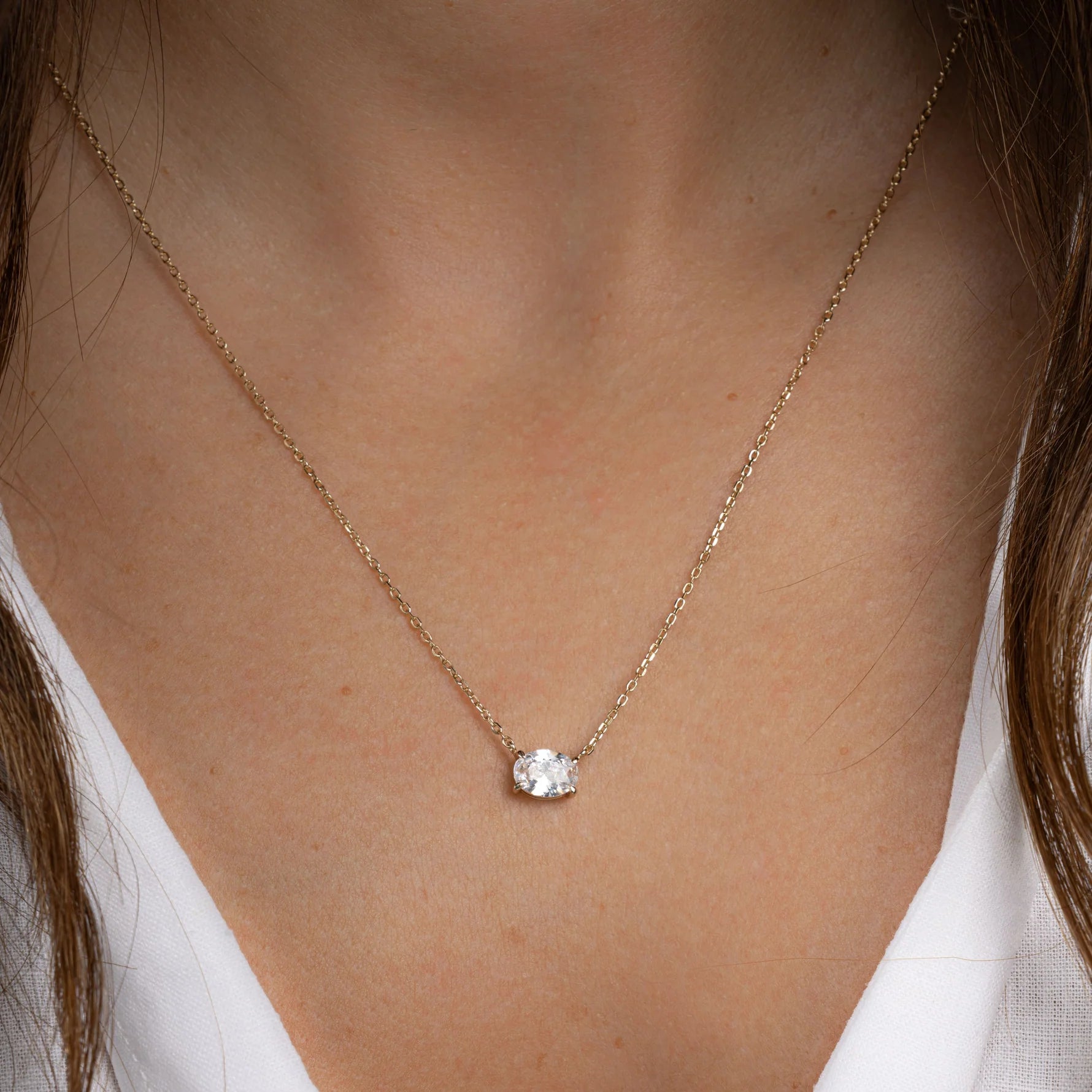 Oval Pendant Necklace