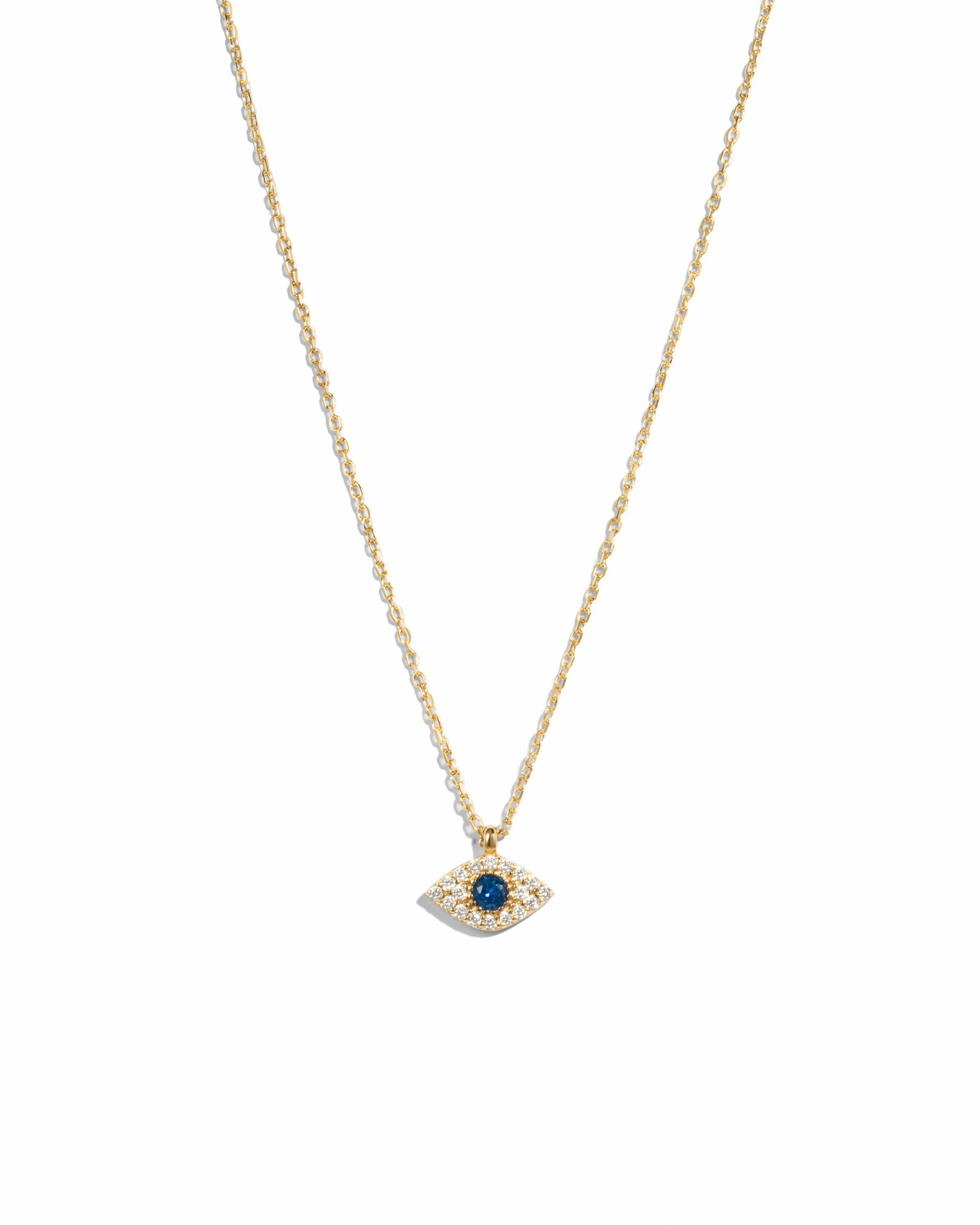 Sapphire Evil Eye Necklace